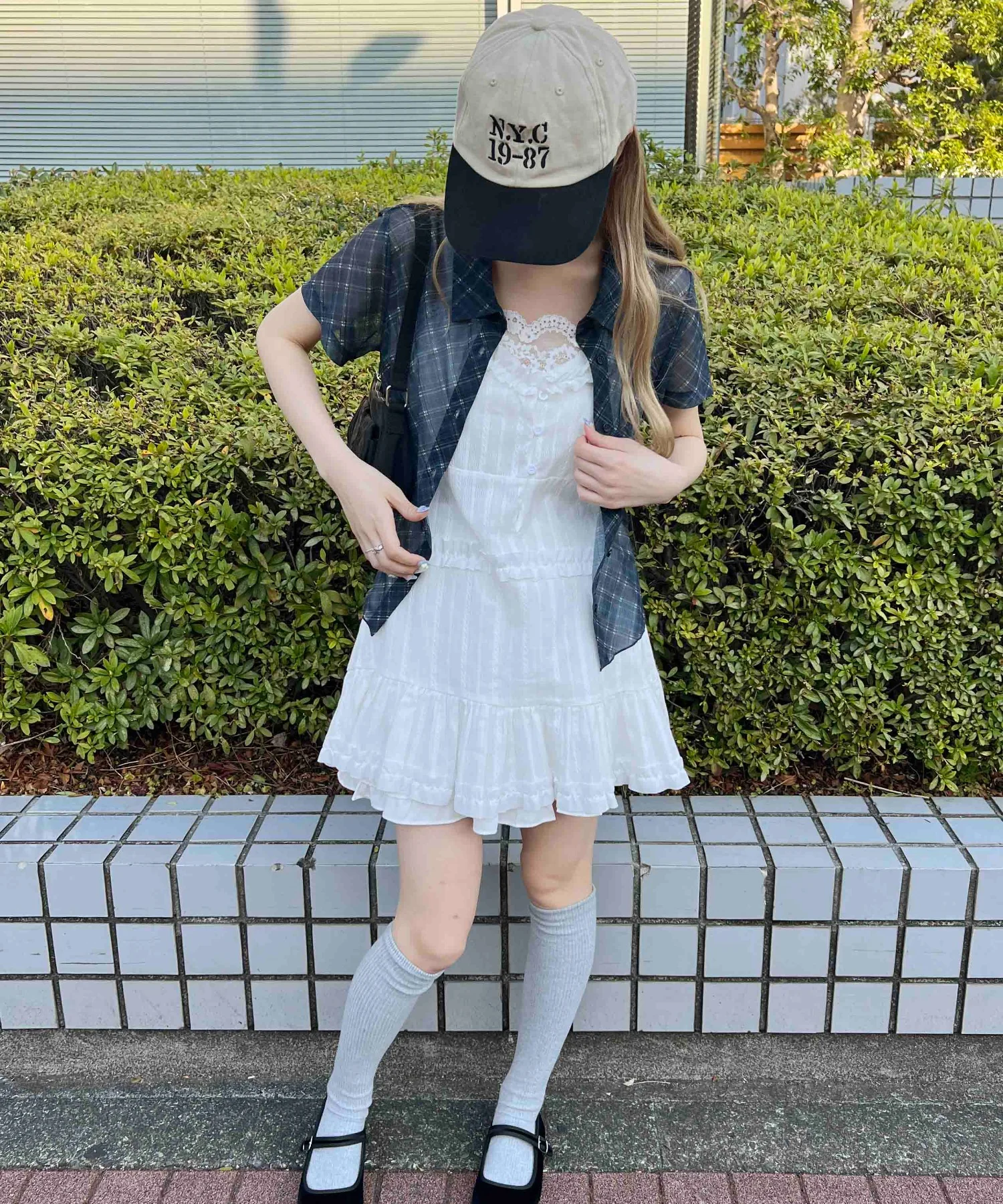 シアー半袖チェックシャツ - Image 10
