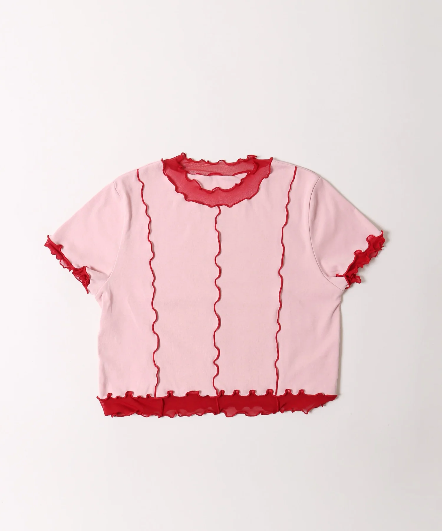 メッシュ切り替えメロウTシャツ - Image 17