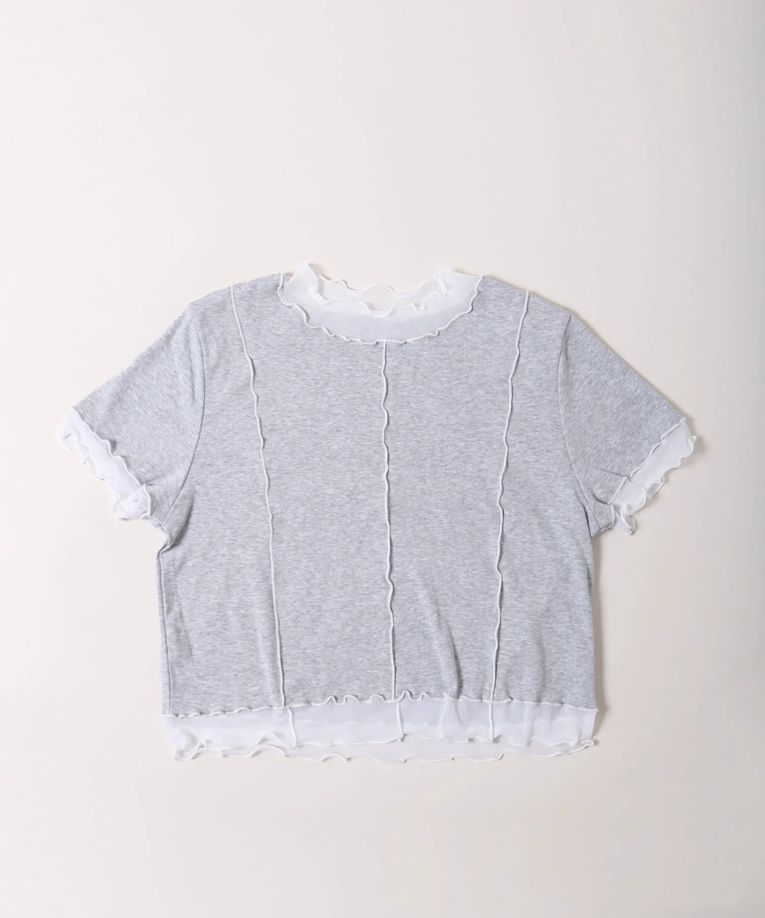 メッシュ切り替えメロウTシャツ - Image 18