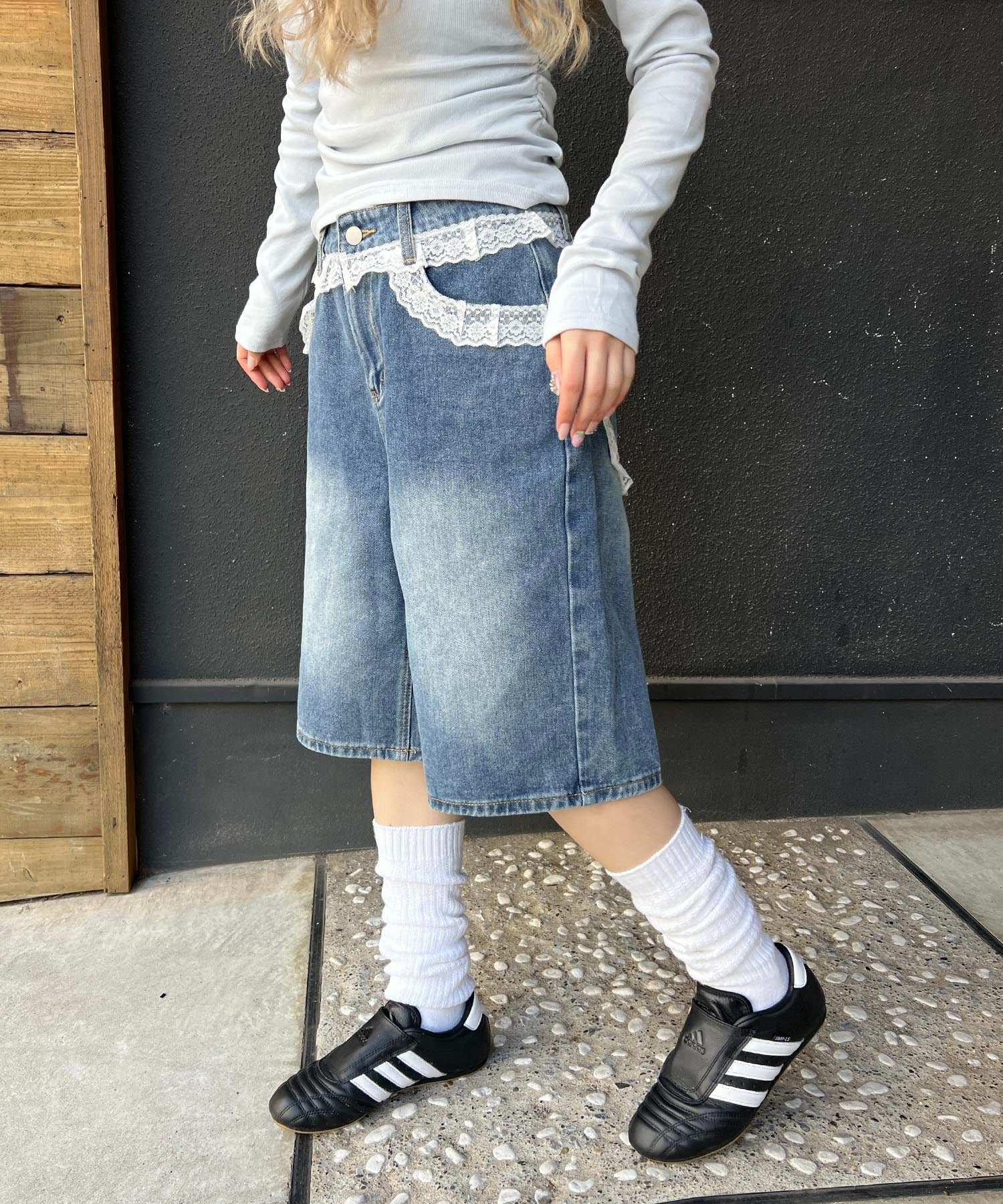 レースデザインハーフパンツ - Image 2