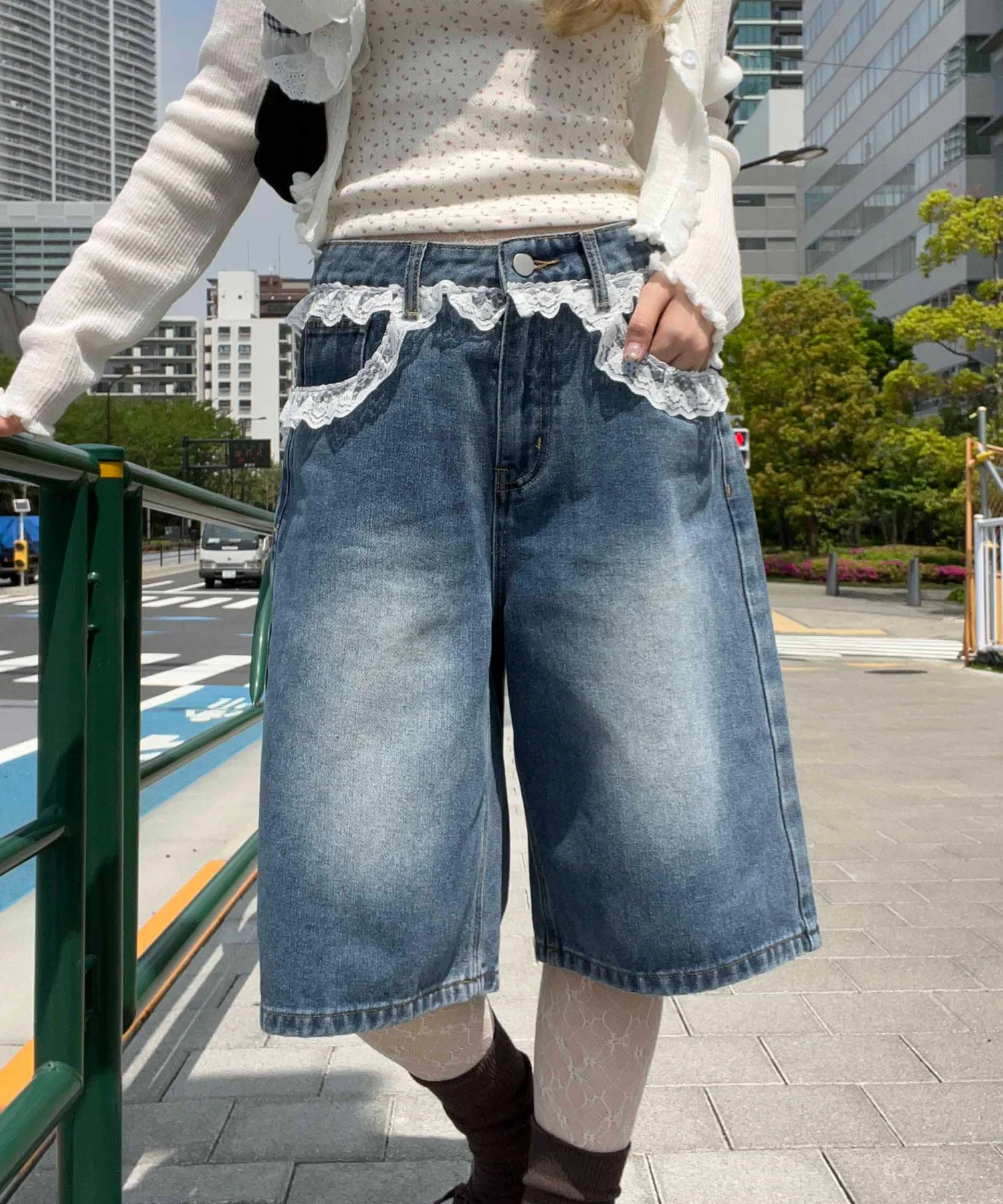 レースデザインハーフパンツ - Image 7