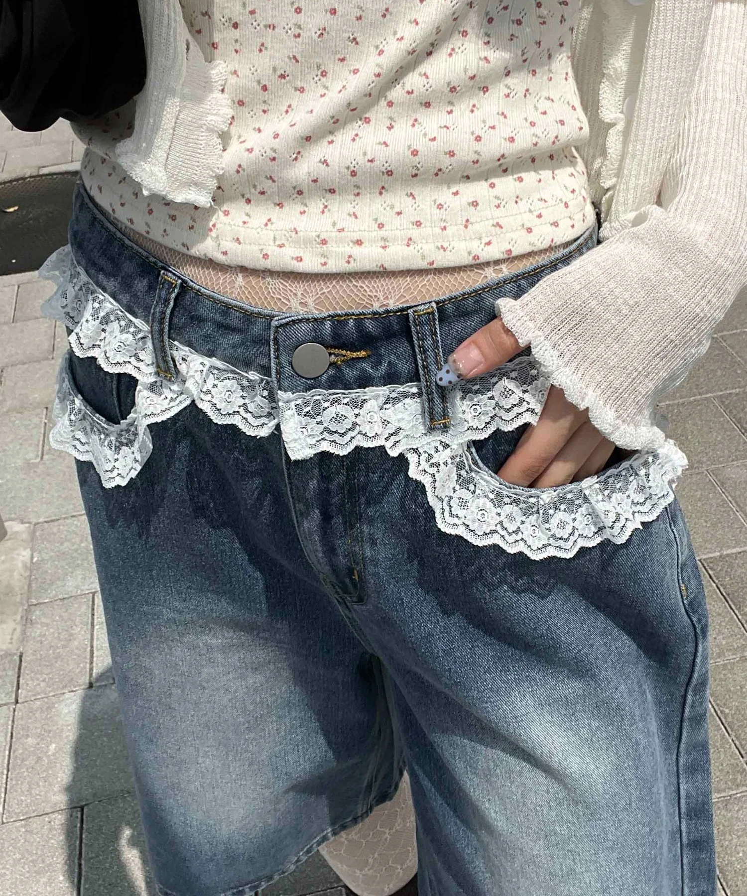 レースデザインハーフパンツ - Image 9