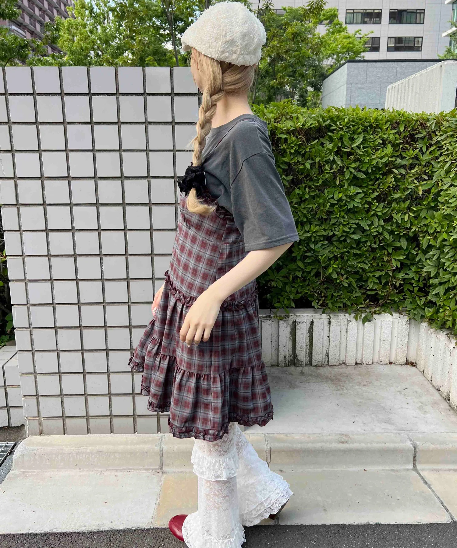 フリルキリカエチェックキャミワンピース - Image 13