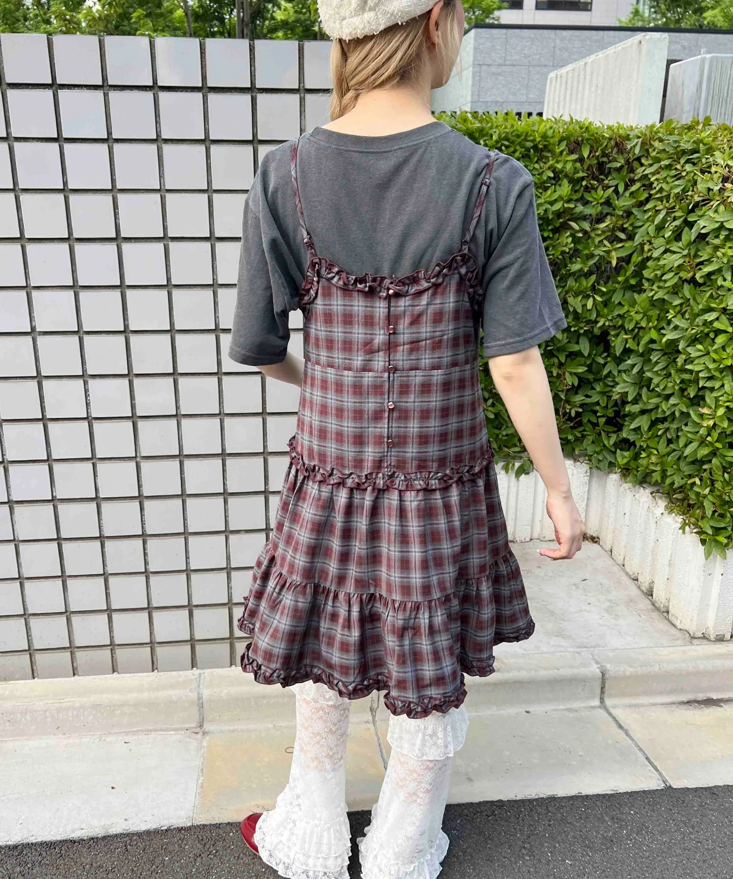 フリルキリカエチェックキャミワンピース - Image 14