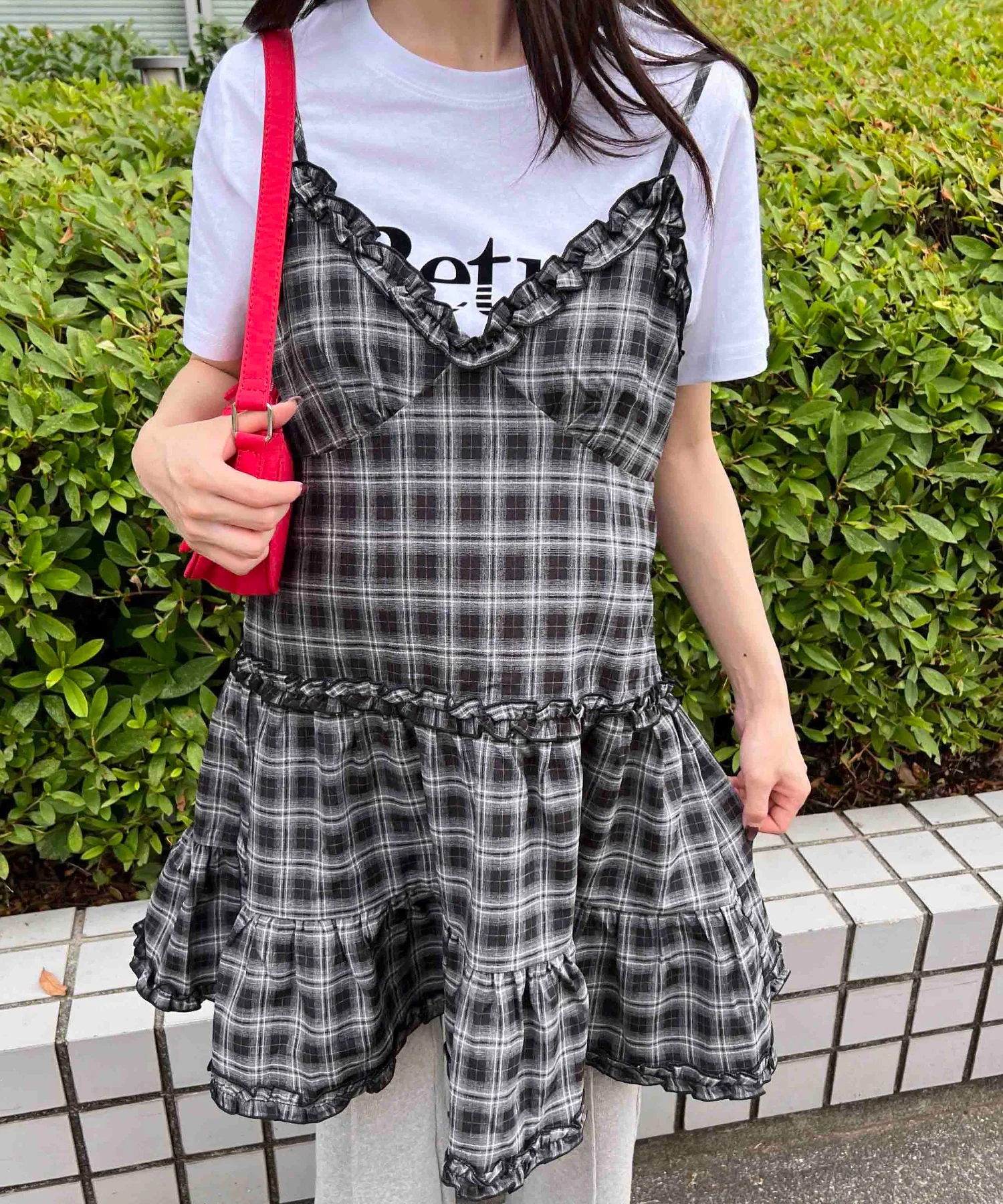 フリルキリカエチェックキャミワンピース - Image 16
