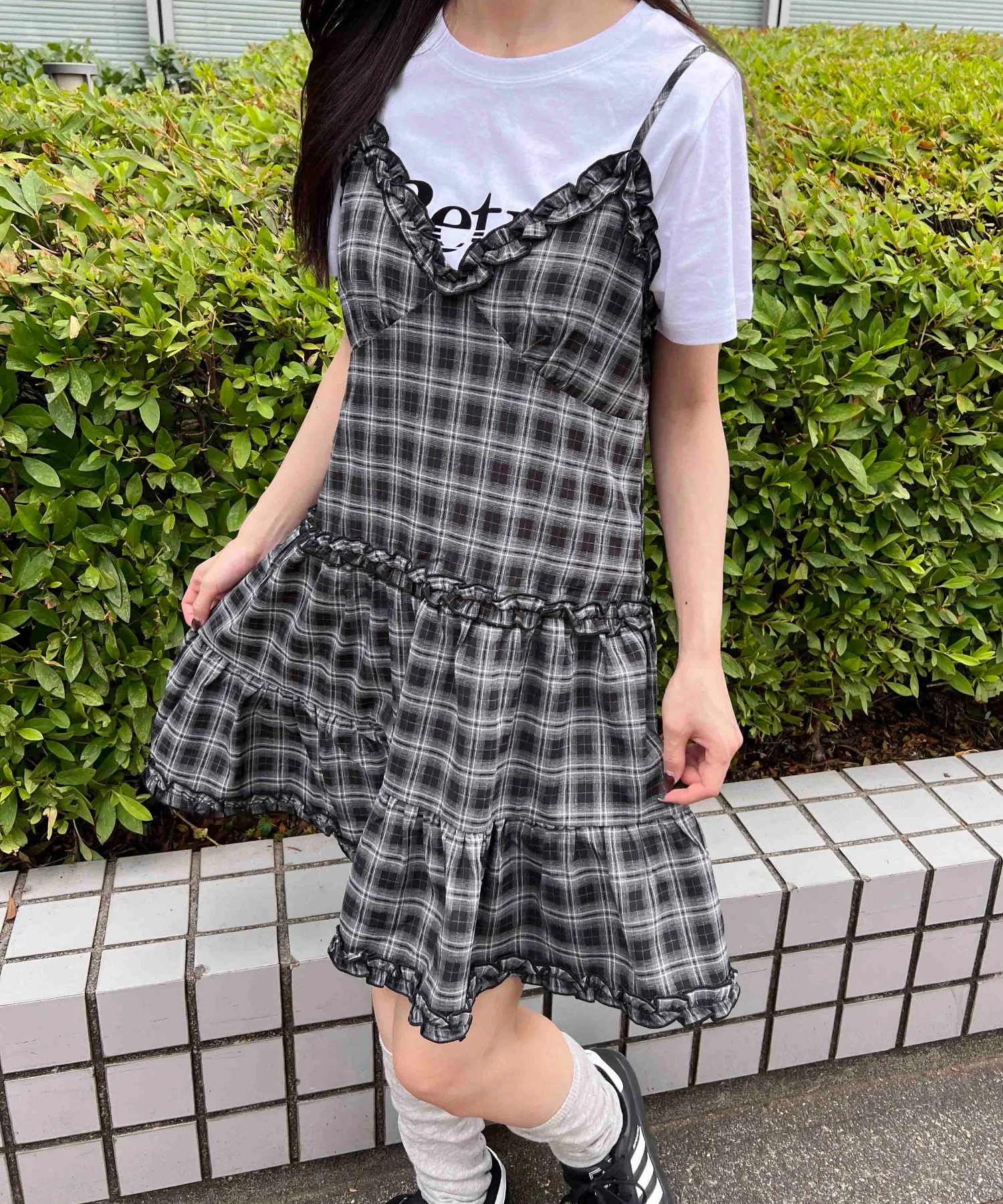 フリルキリカエチェックキャミワンピース - Image 18