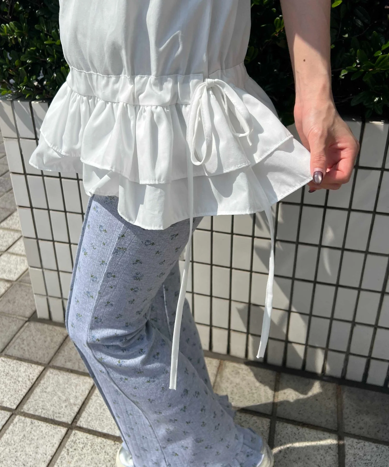 サイドリボンチェックキャミチュニック - Image 12