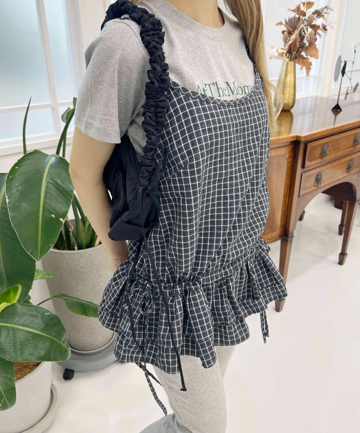 サイドリボンチェックキャミチュニック - Image 19