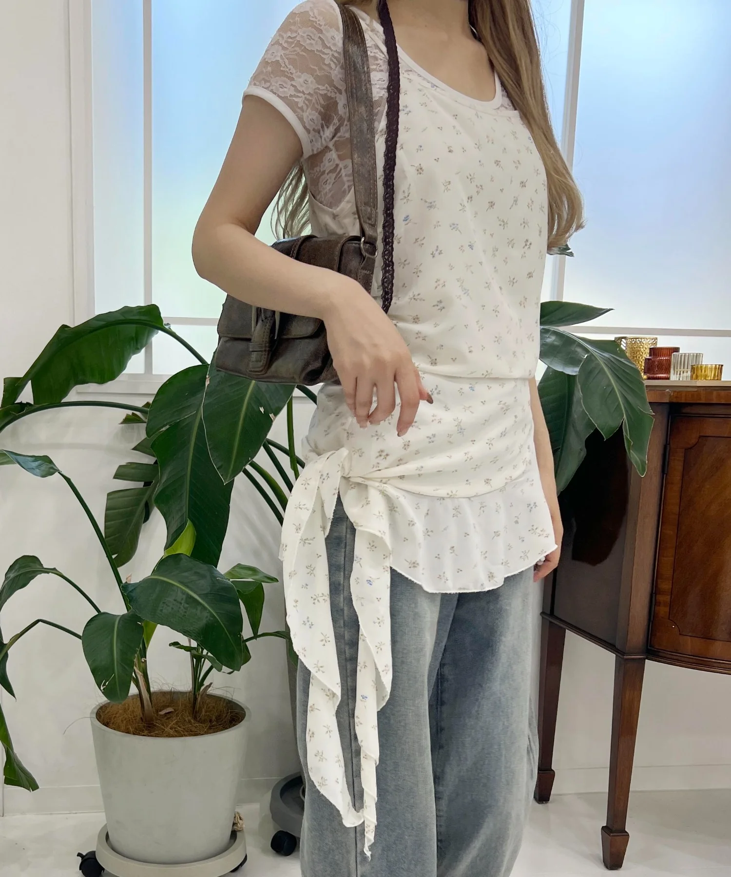 アシメフリルフラワーキャミ - Image 6