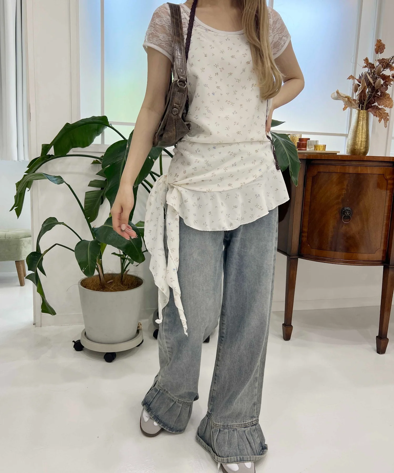 アシメフリルフラワーキャミ - Image 7