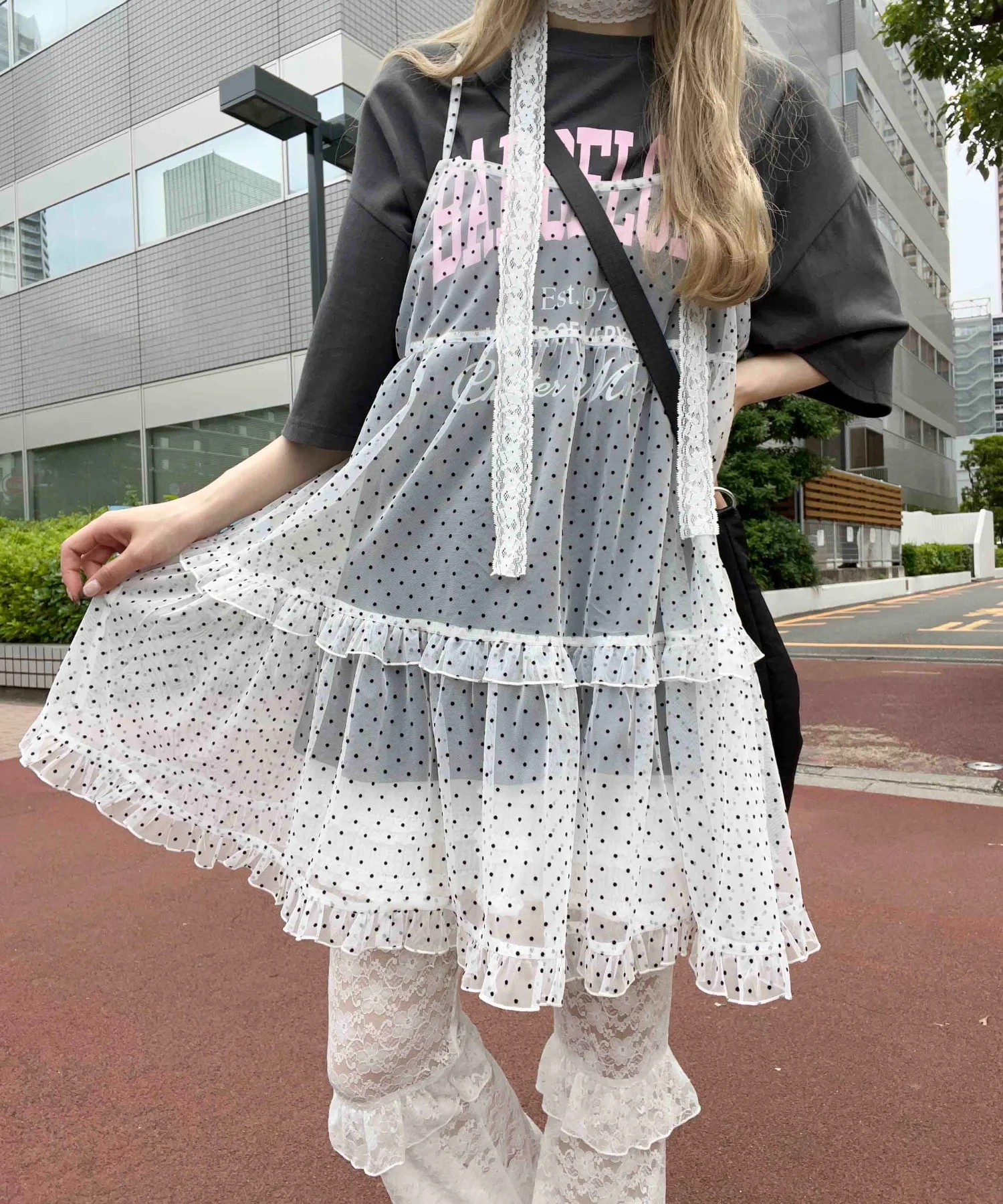 ドットシアーキャミミニワンピース - Image 4