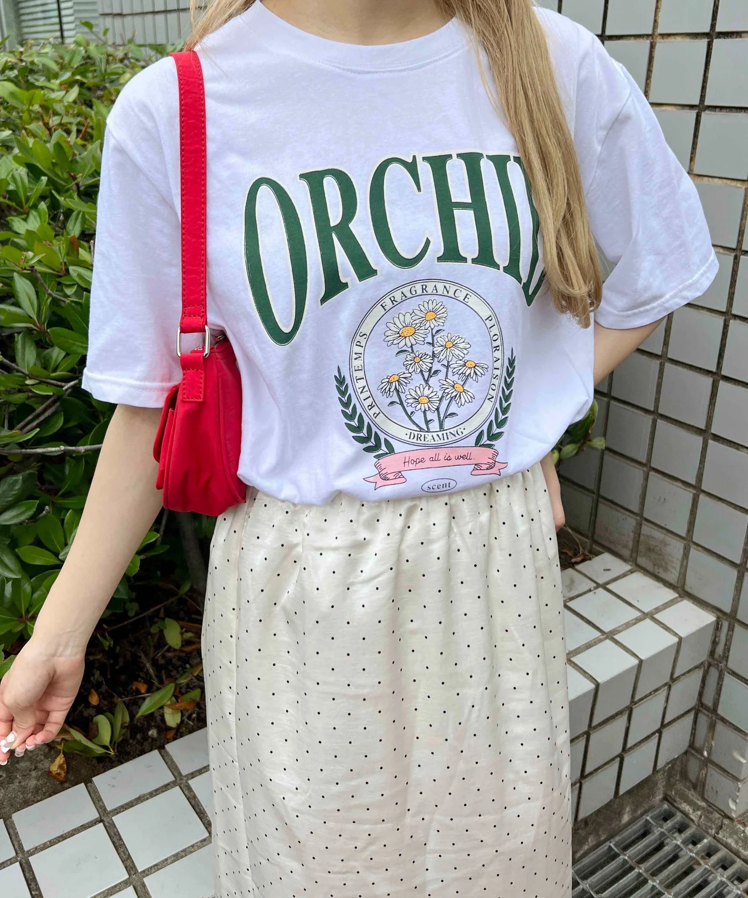 フラワーカレッジTシャツ - Image 2