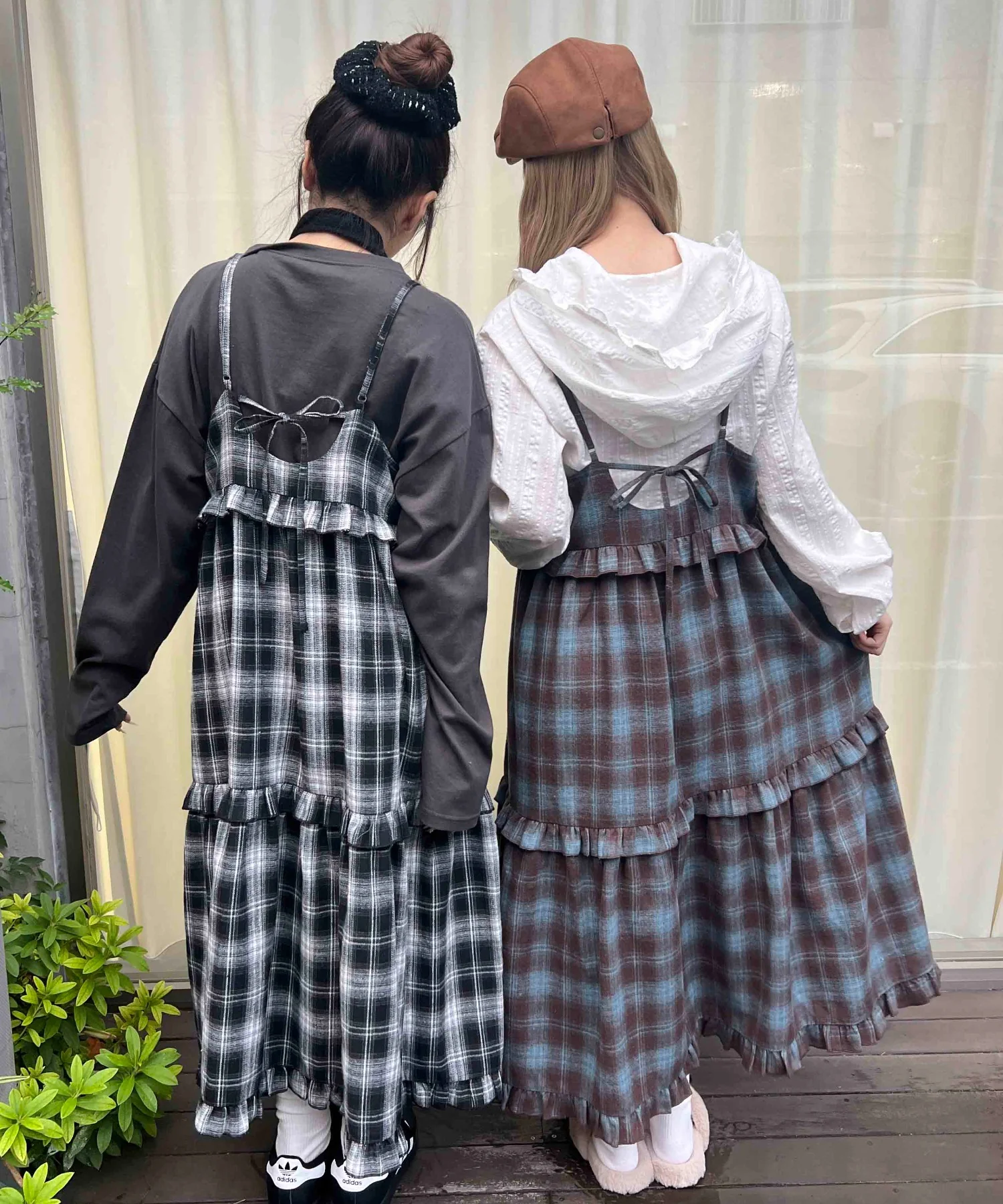 ネルチェックロングキャミワンピース - Image 11