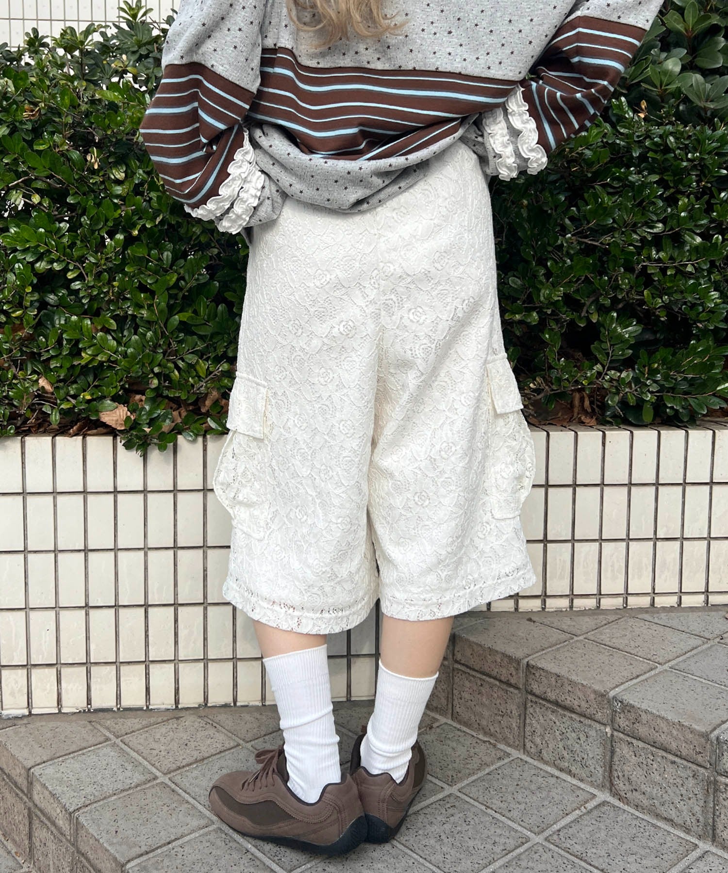 レースカーゴハーフパンツ - Image 10
