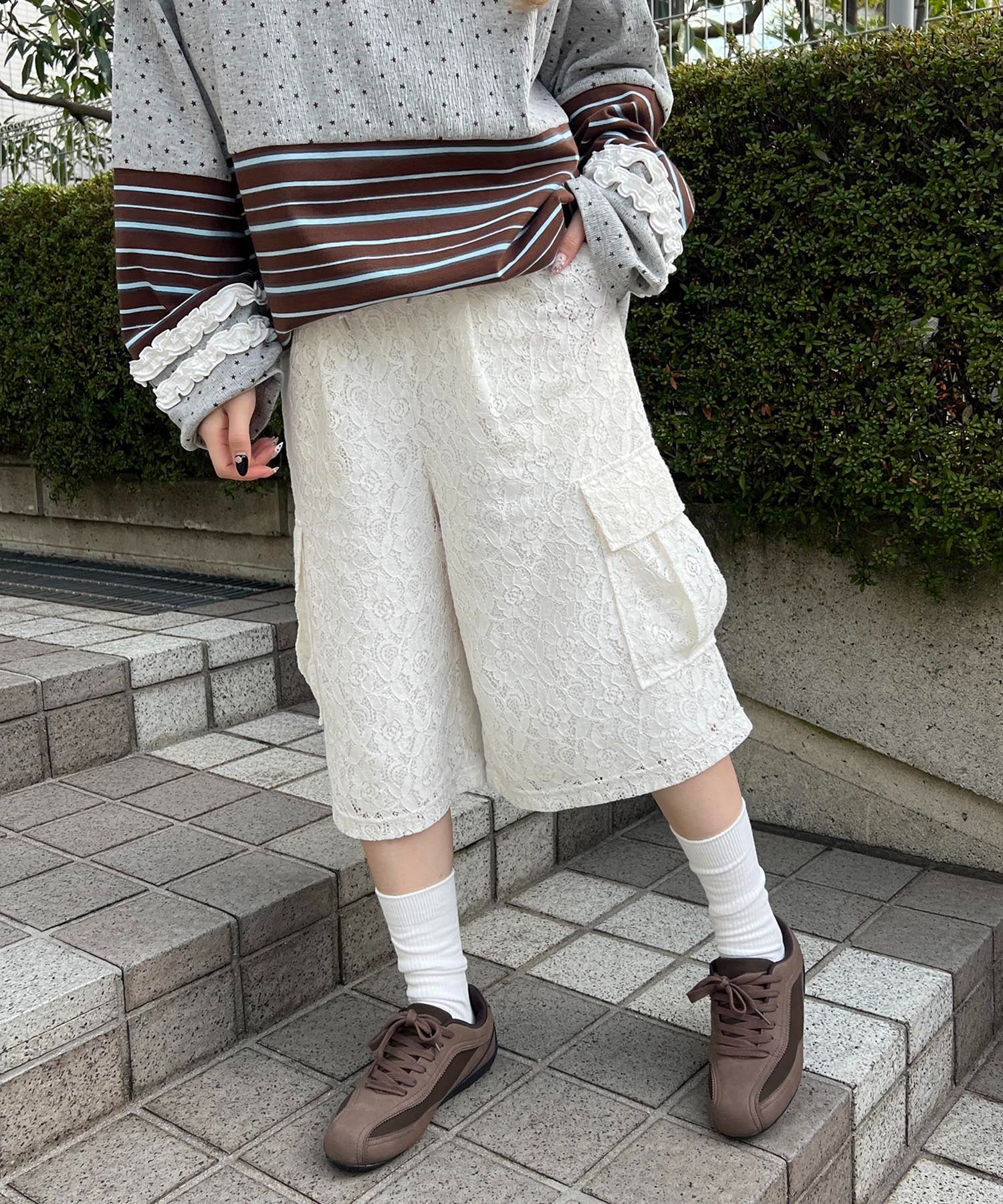 レースカーゴハーフパンツ - Image 12