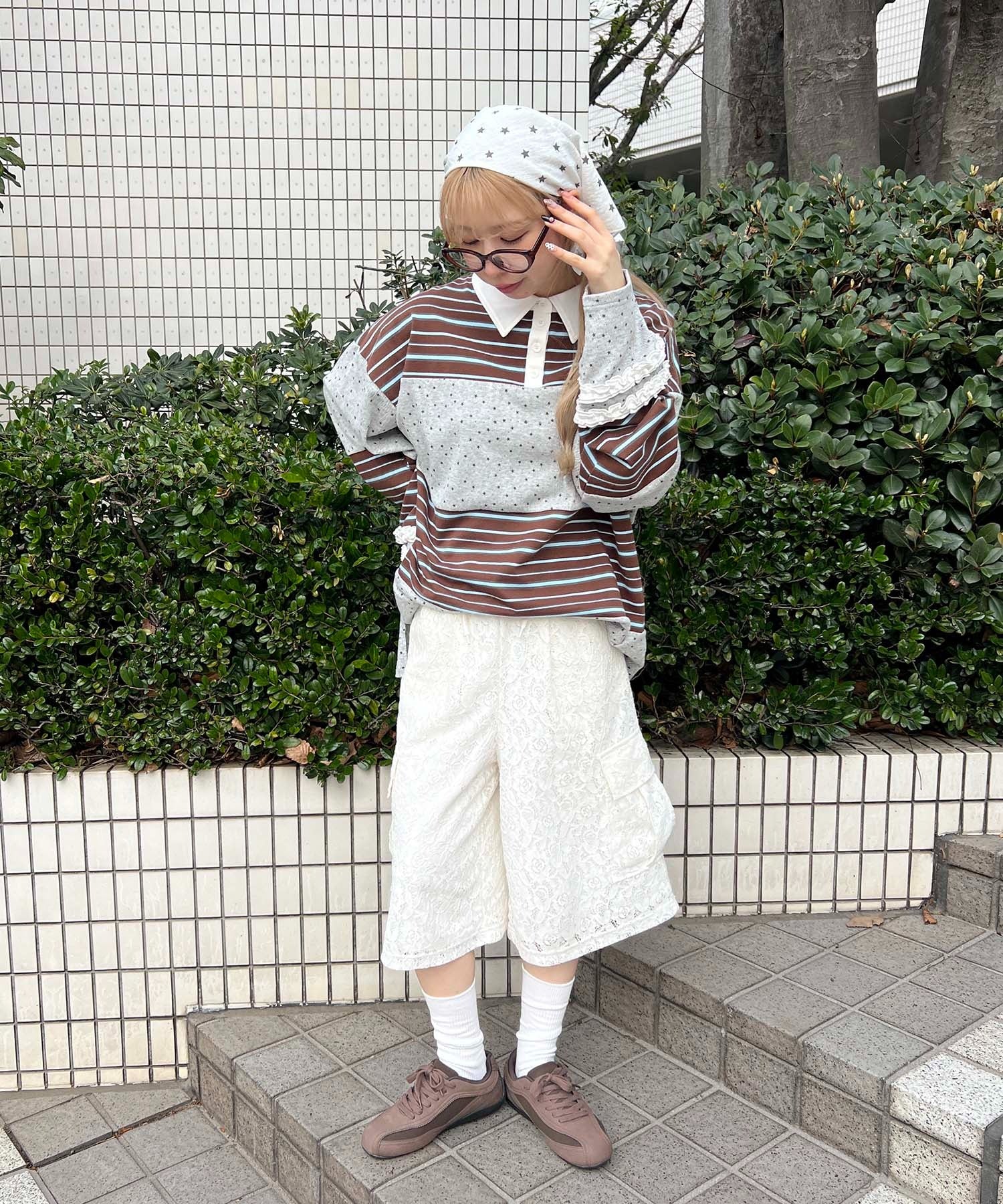 レースカーゴハーフパンツ - Image 15