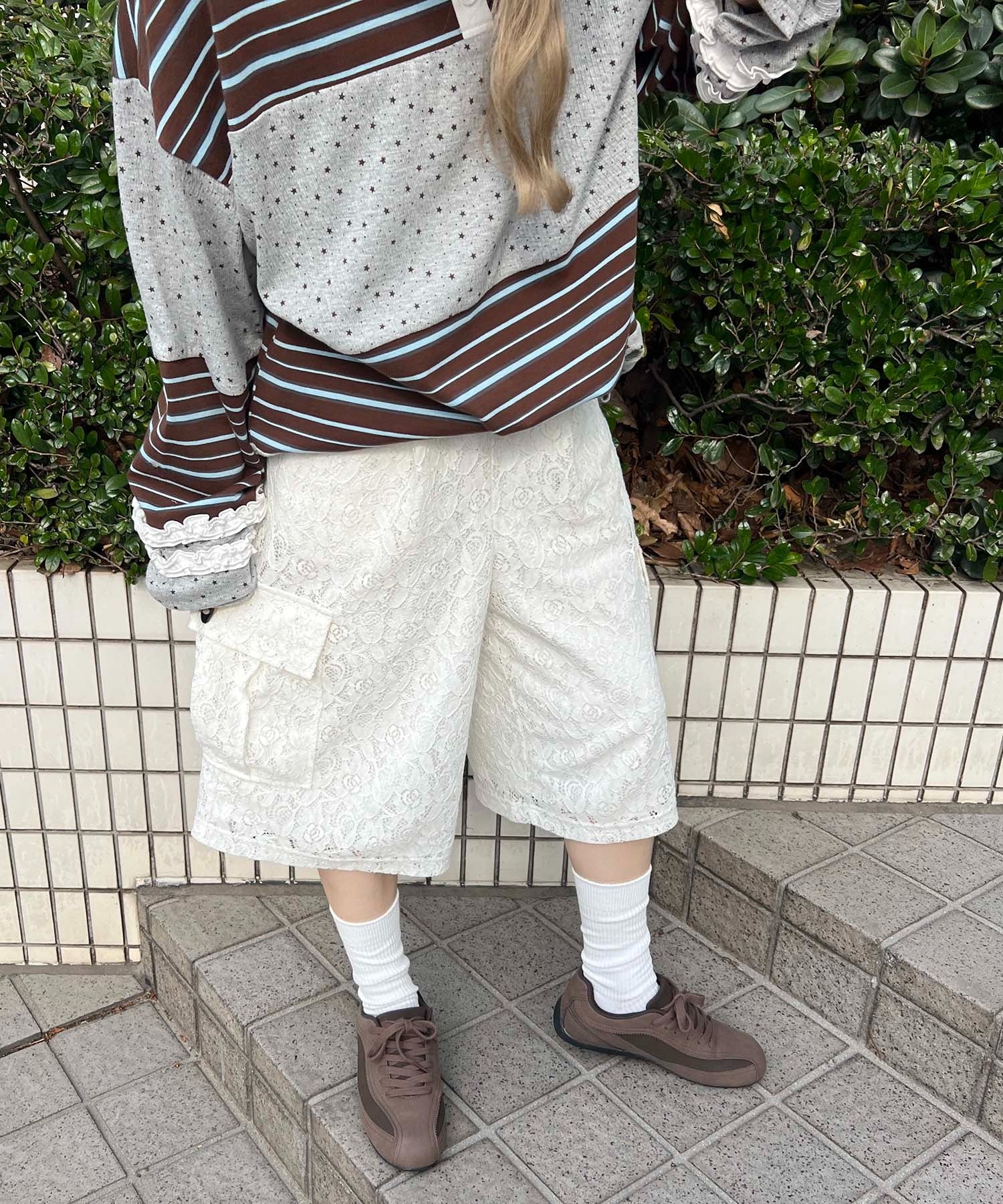 レースカーゴハーフパンツ - Image 9