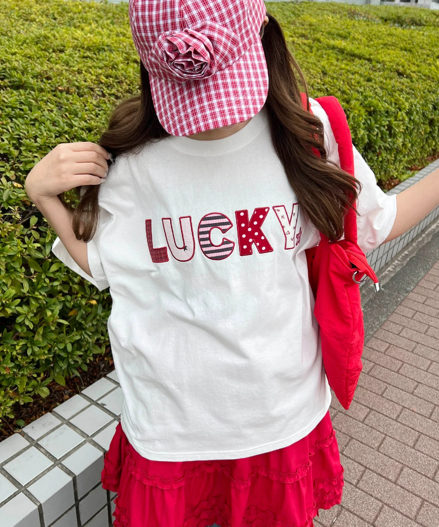 パッチワークロゴビッグTシャツ