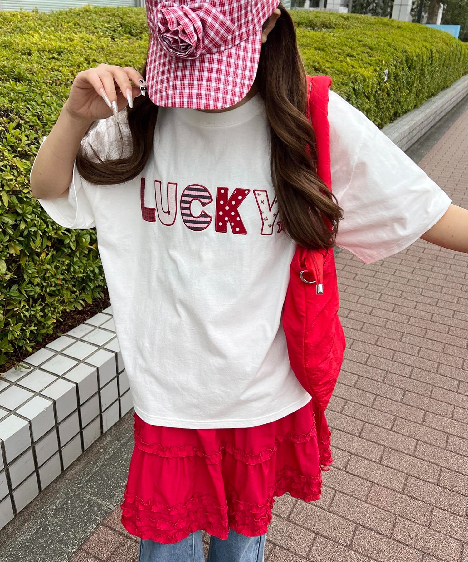パッチワークロゴビッグTシャツ - Image 11