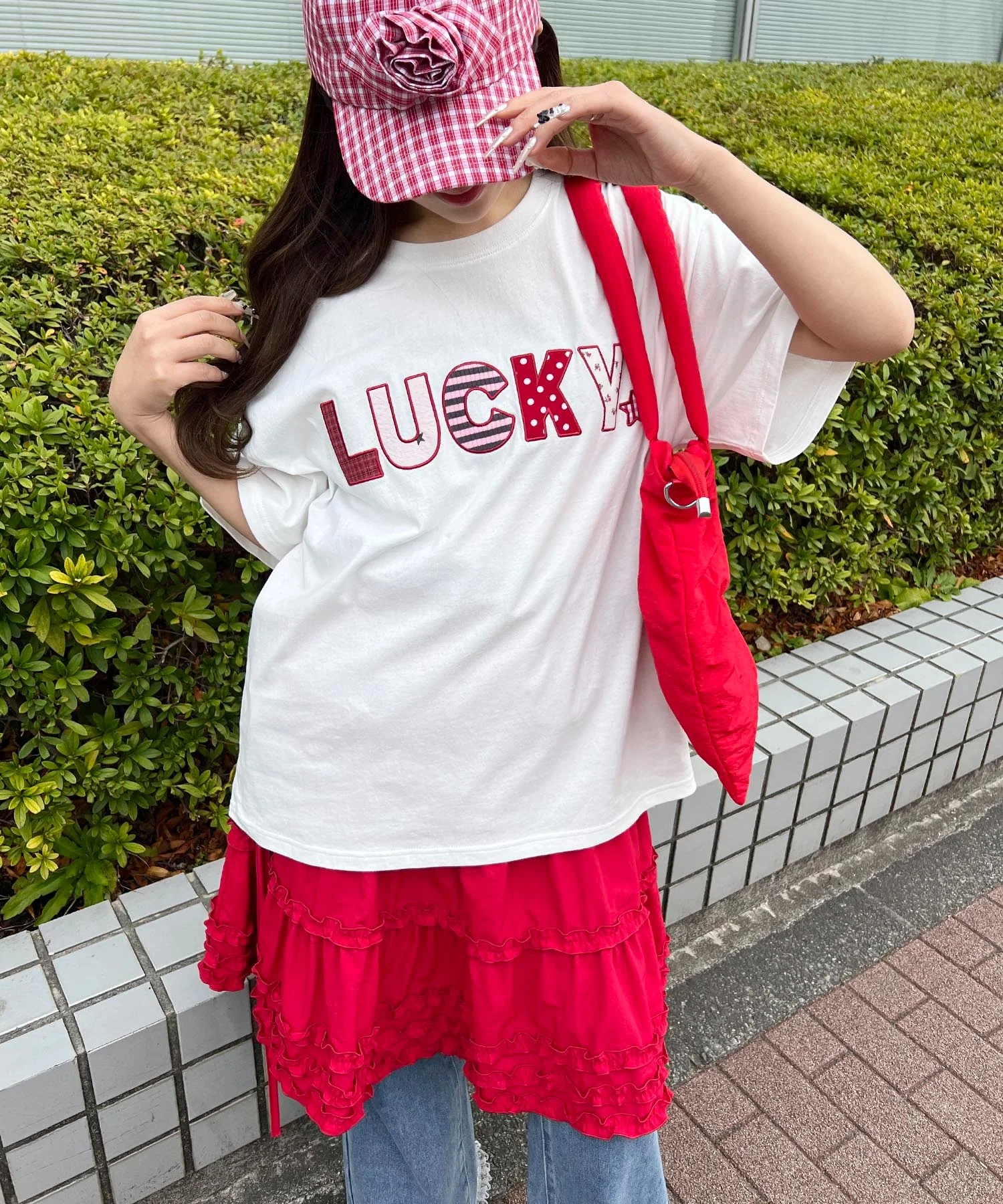 パッチワークロゴビッグTシャツ - Image 13