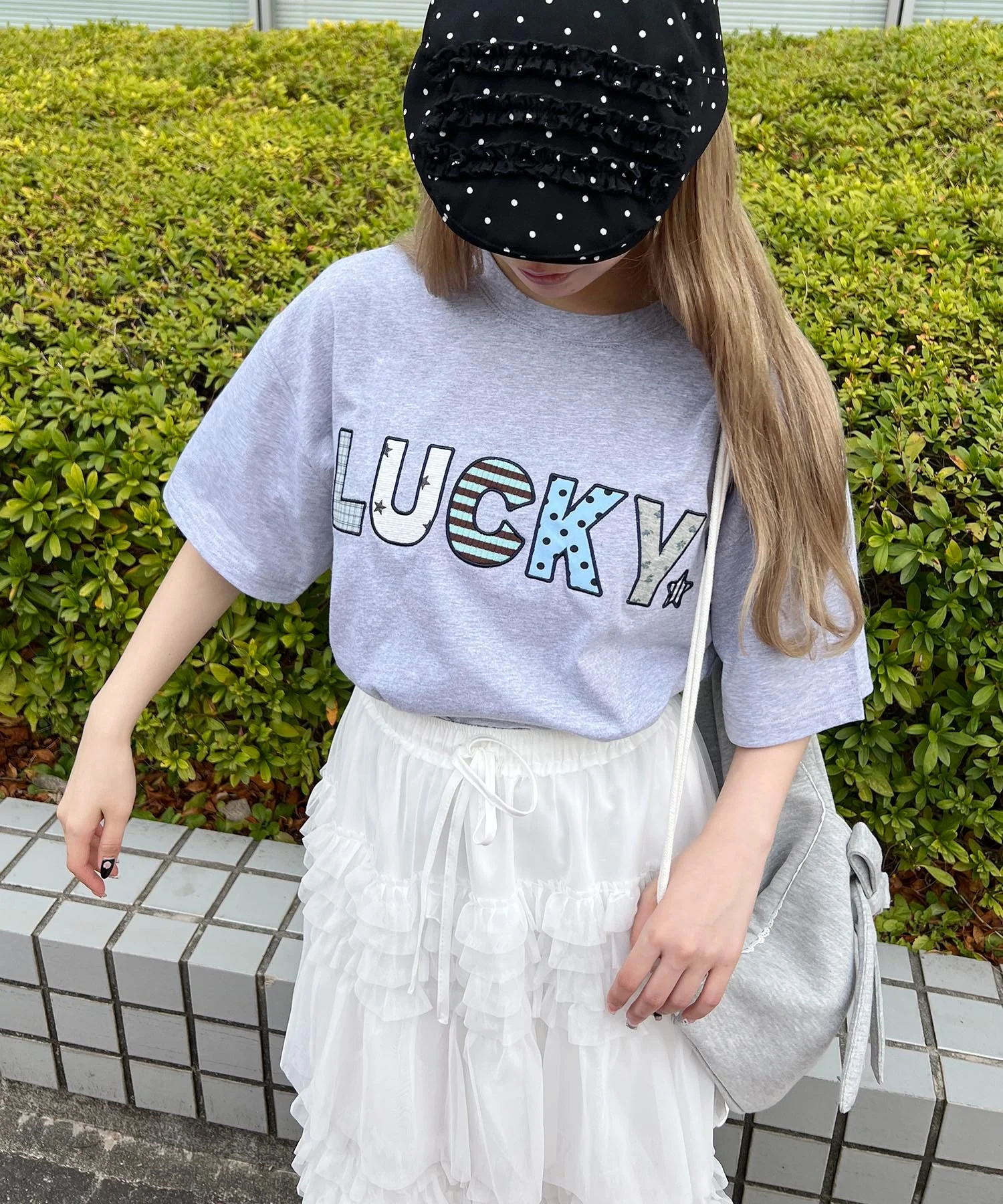 パッチワークロゴビッグTシャツ - Image 16