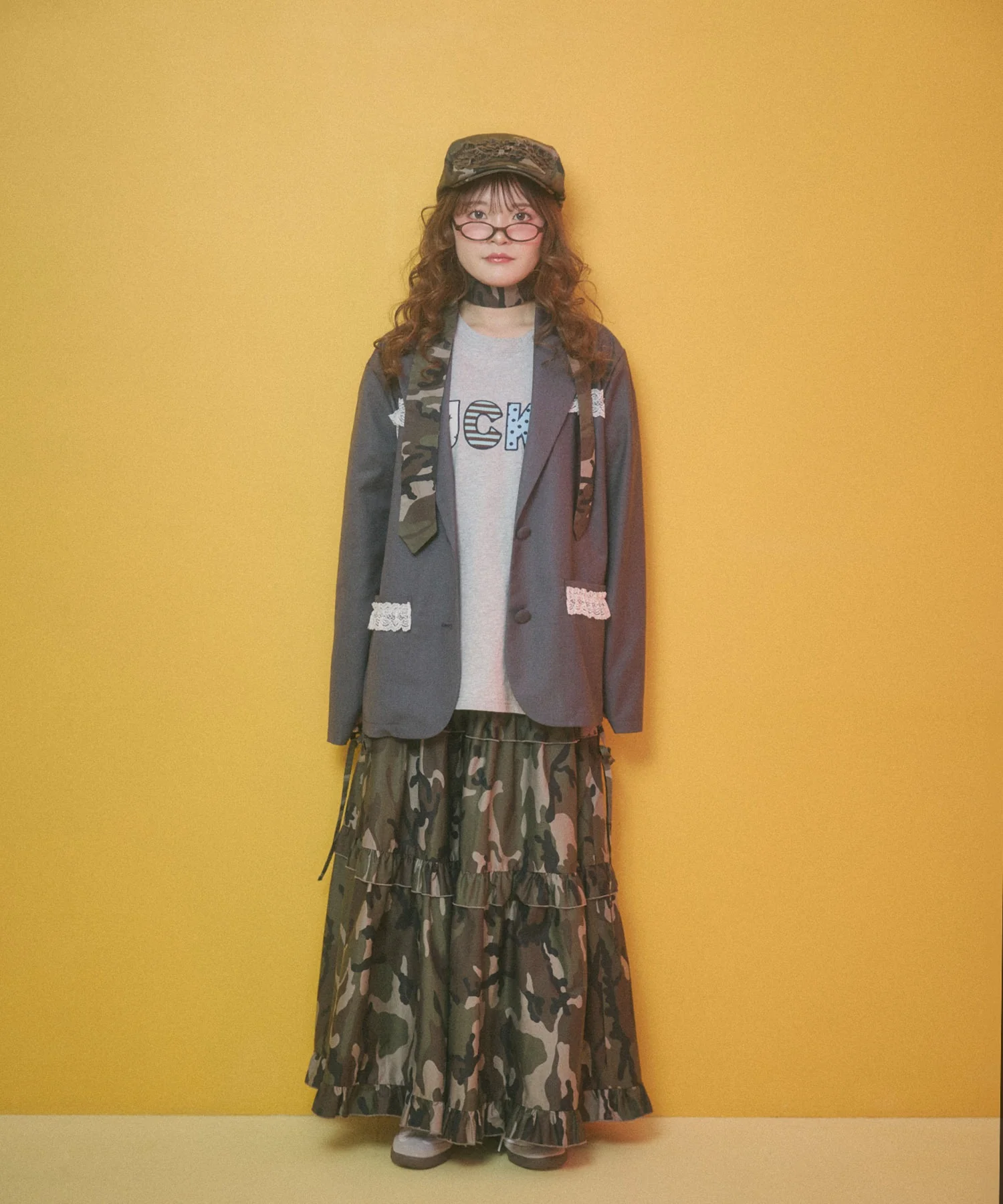パッチワークロゴビッグTシャツ - Image 8