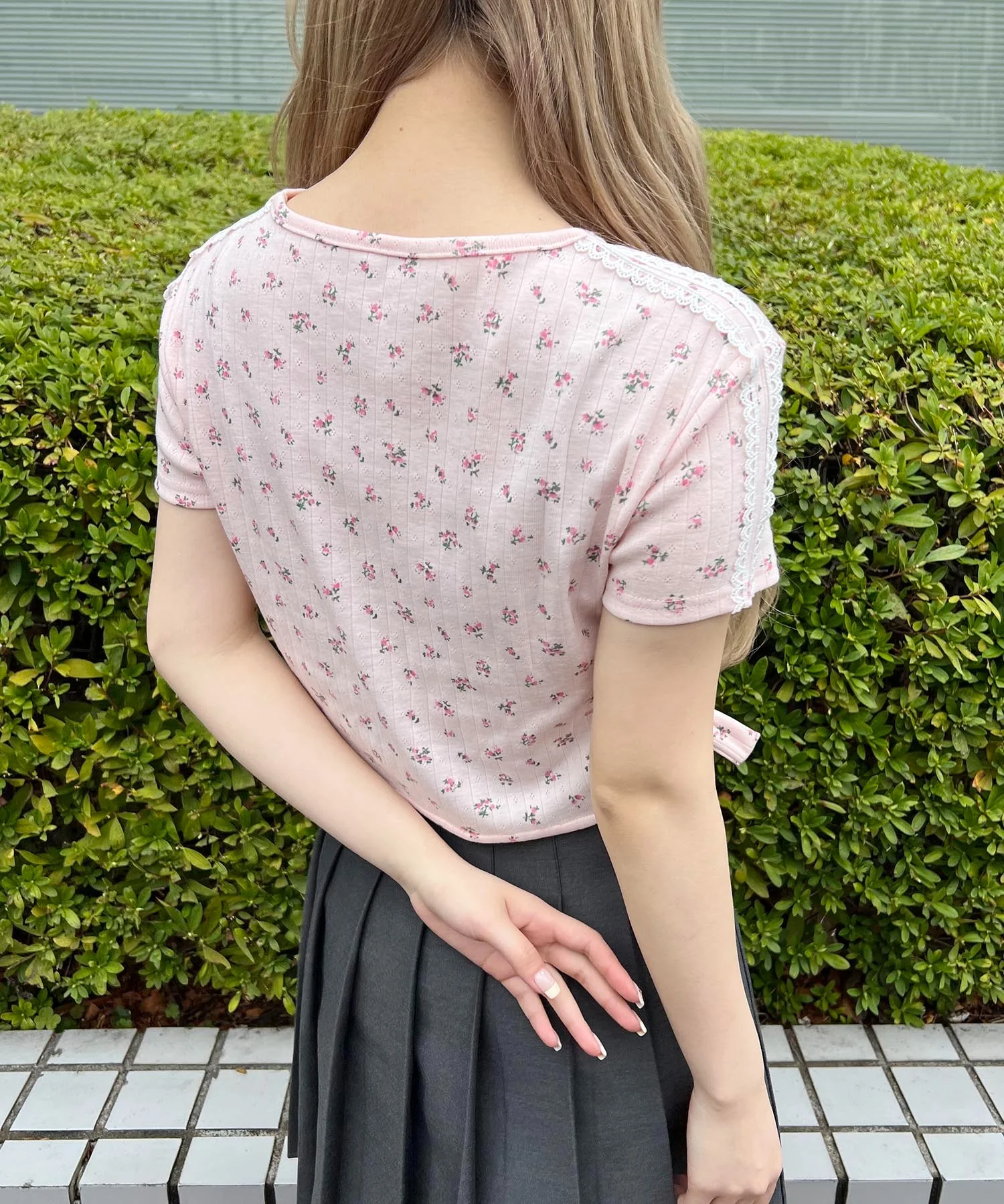 リトルフラワーWリボンTシャツ - Image 10