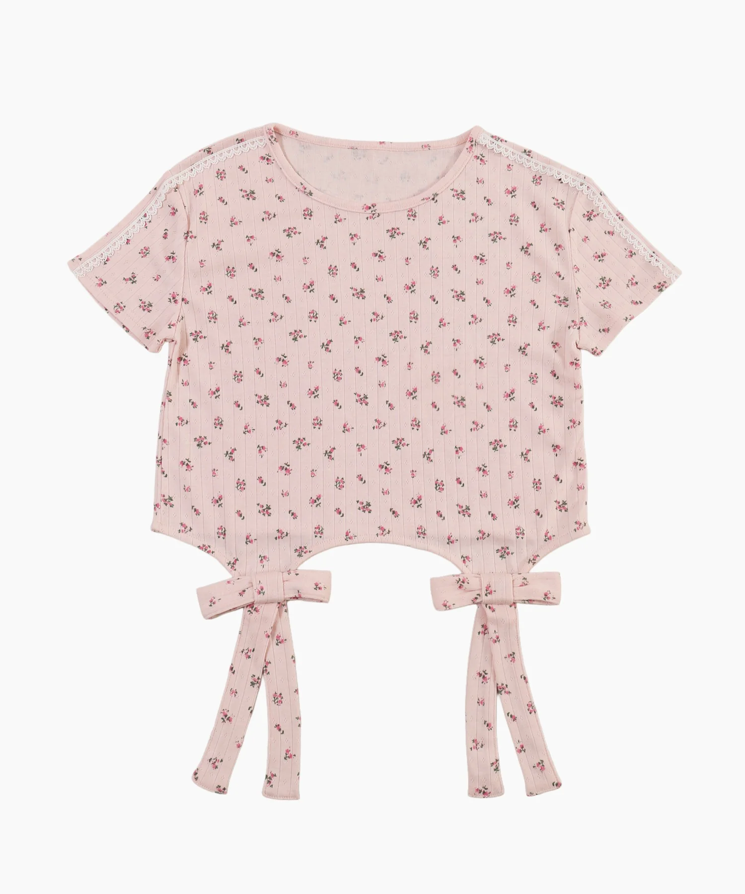 リトルフラワーWリボンTシャツ - Image 24