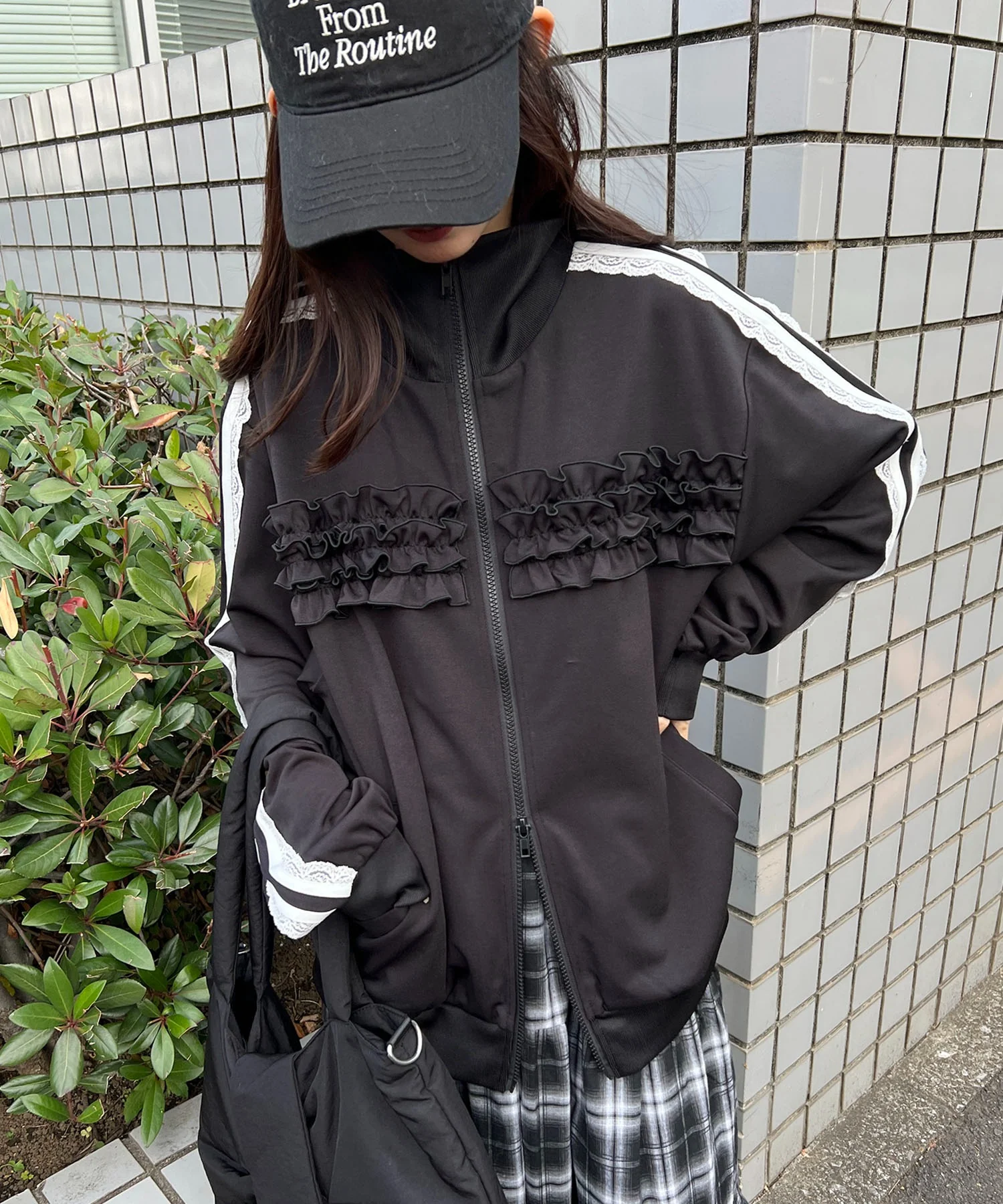フリルギャザートラックジャケット - Image 3