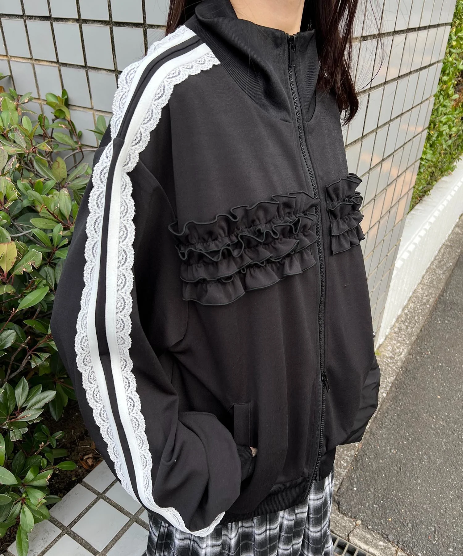フリルギャザートラックジャケット - Image 30