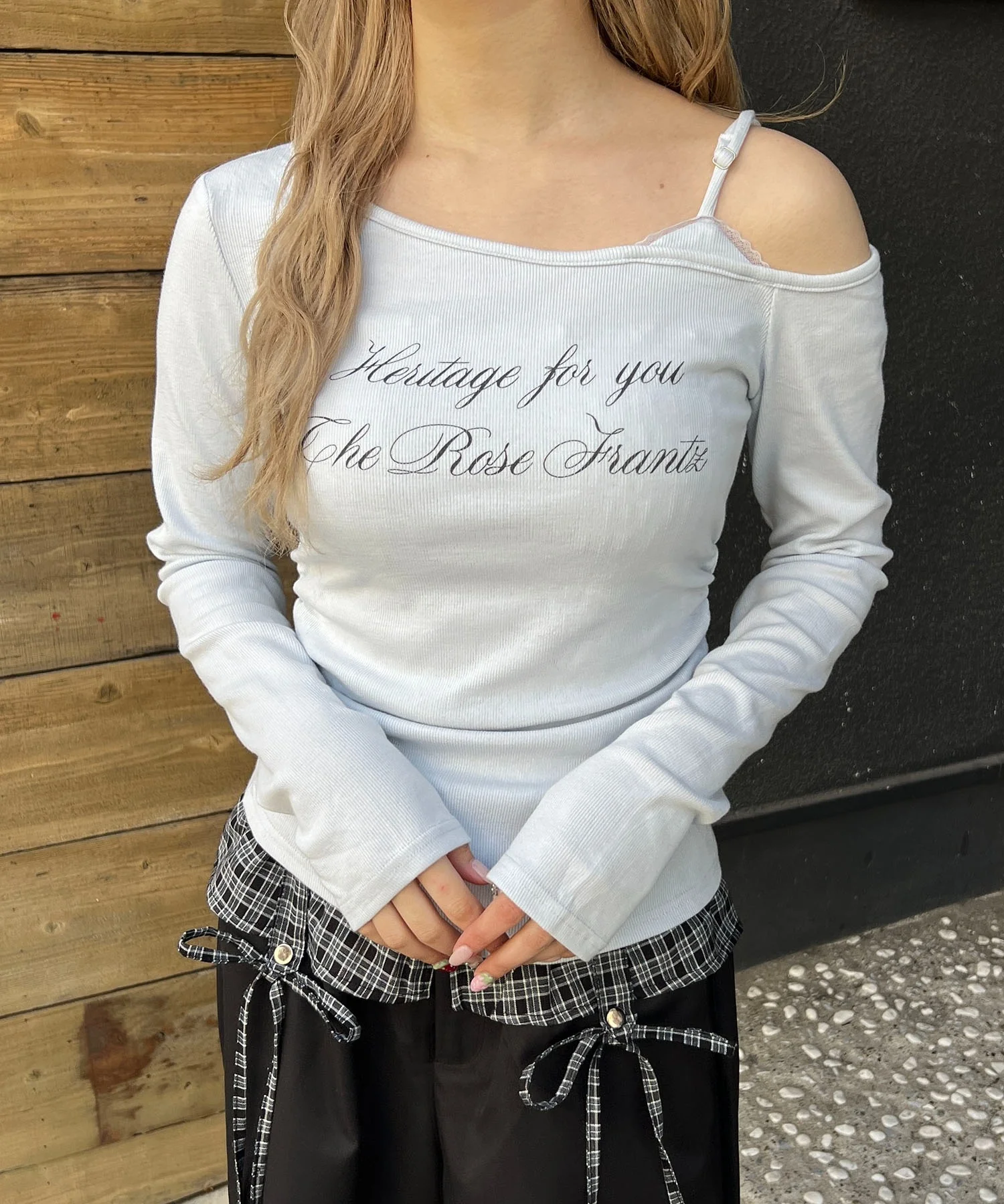 メッセージワンショルロンT - Image 3