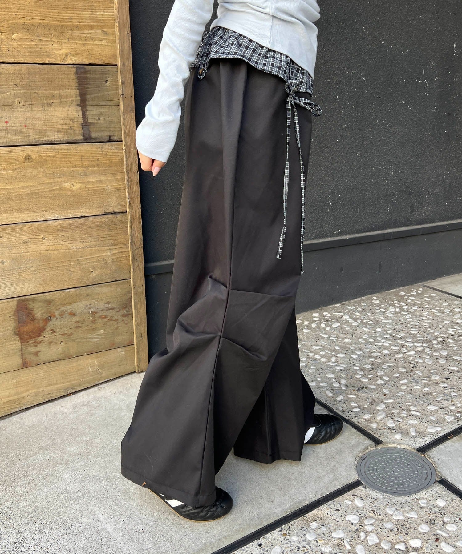 チェックレイヤードワイドパンツ - Image 13