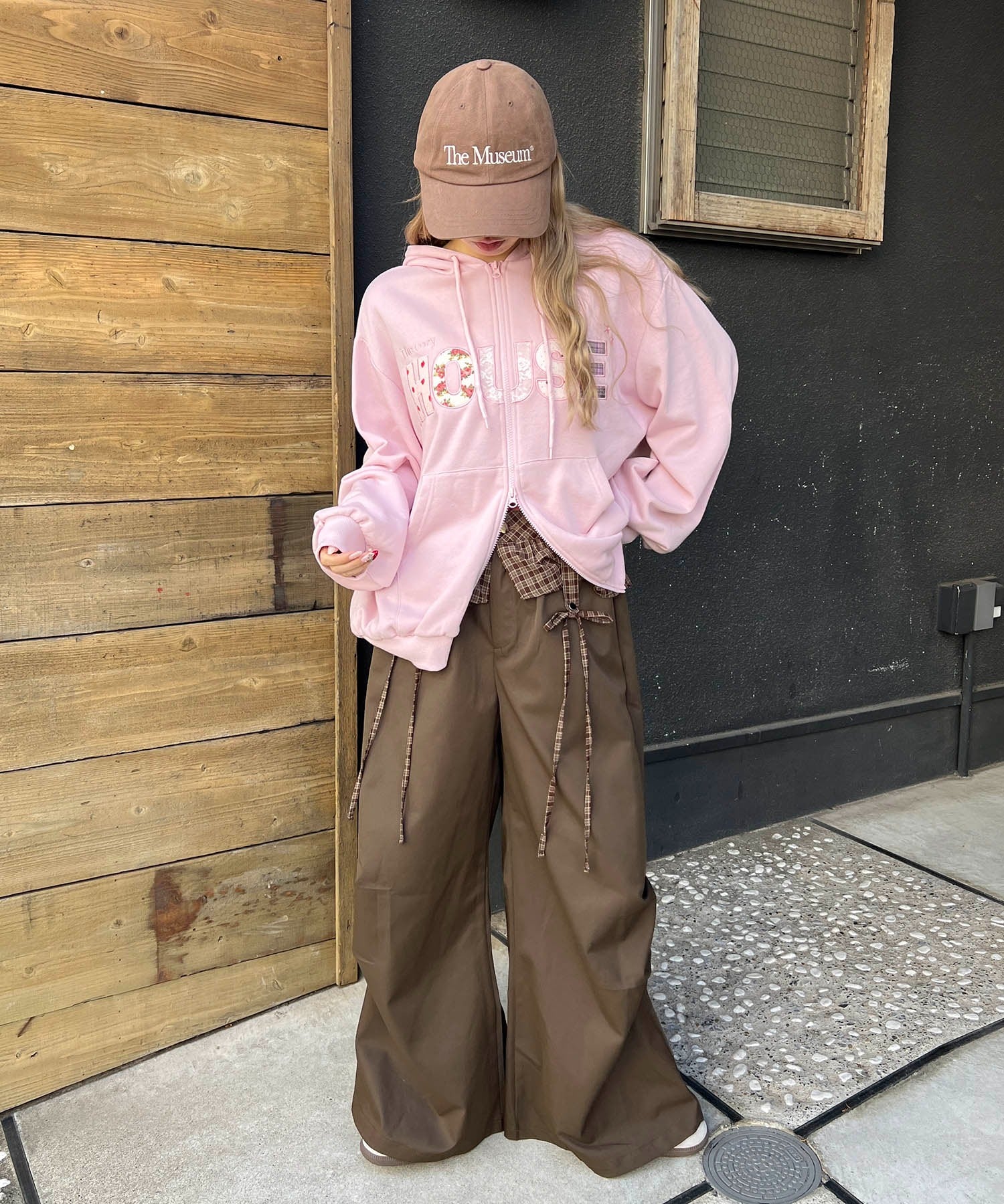 チェックレイヤードワイドパンツ - Image 6