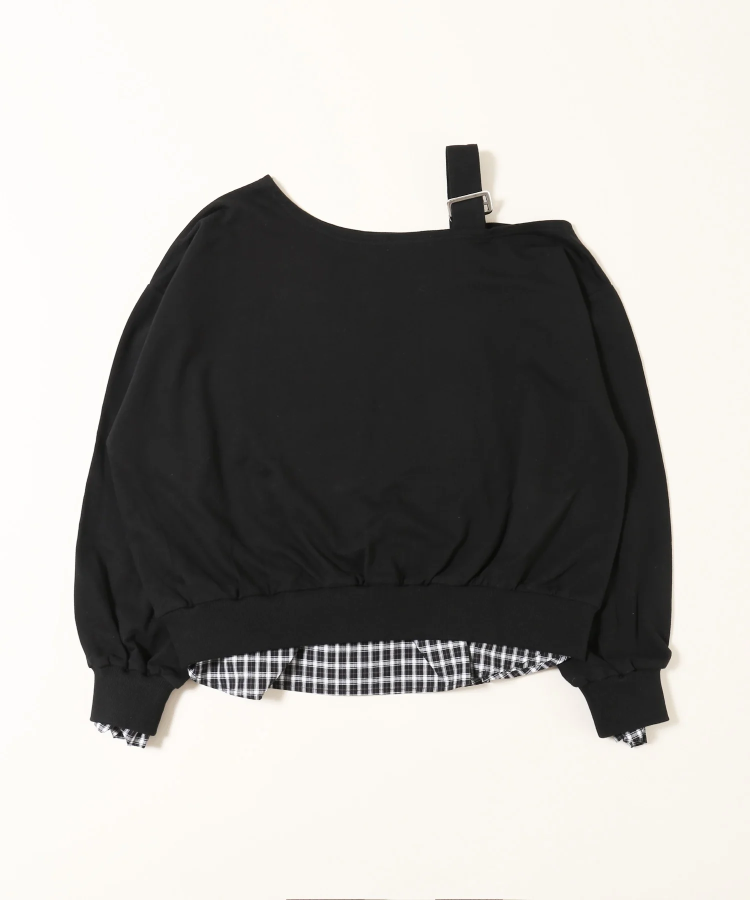 チェックレイヤードワンショルスウェット - Image 19