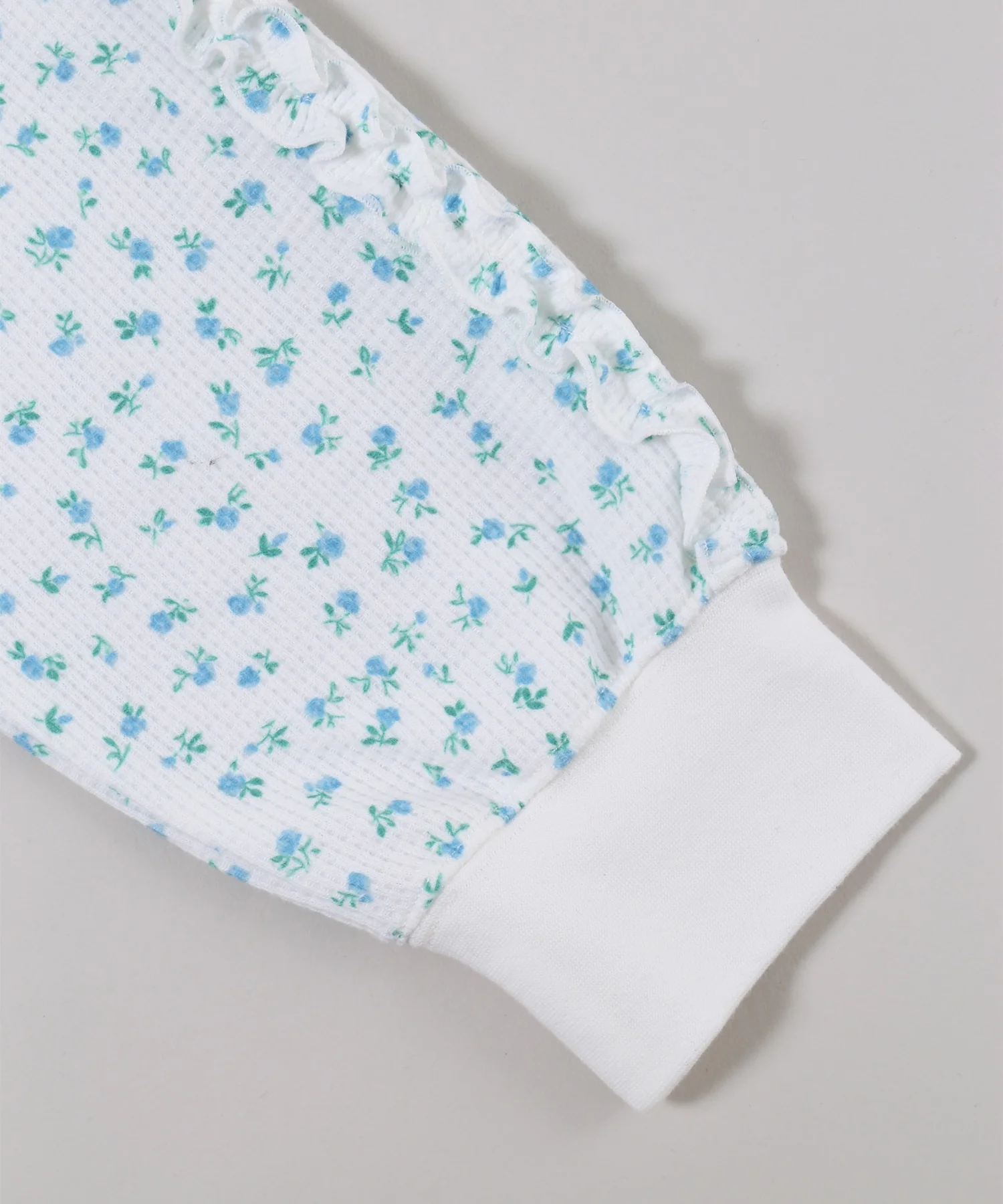 フリルラインフラワーワッフルロンT - Image 36
