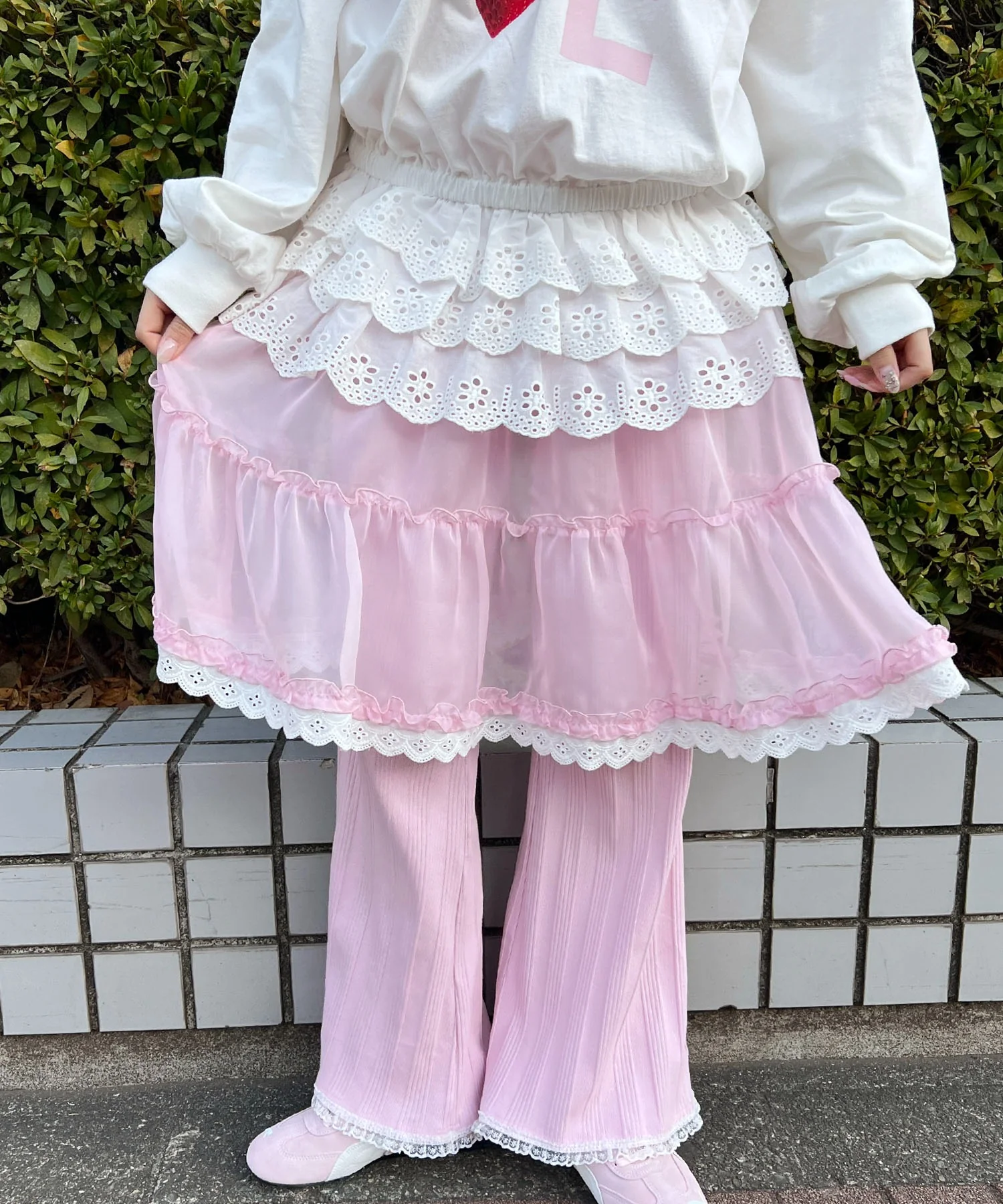 シアーレースミドルスカート - Image 12