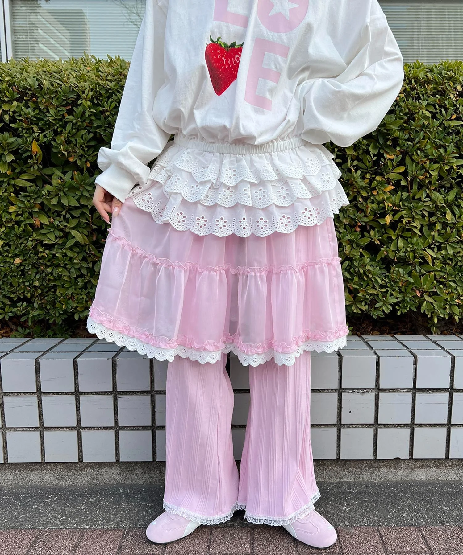 シアーレースミドルスカート - Image 13
