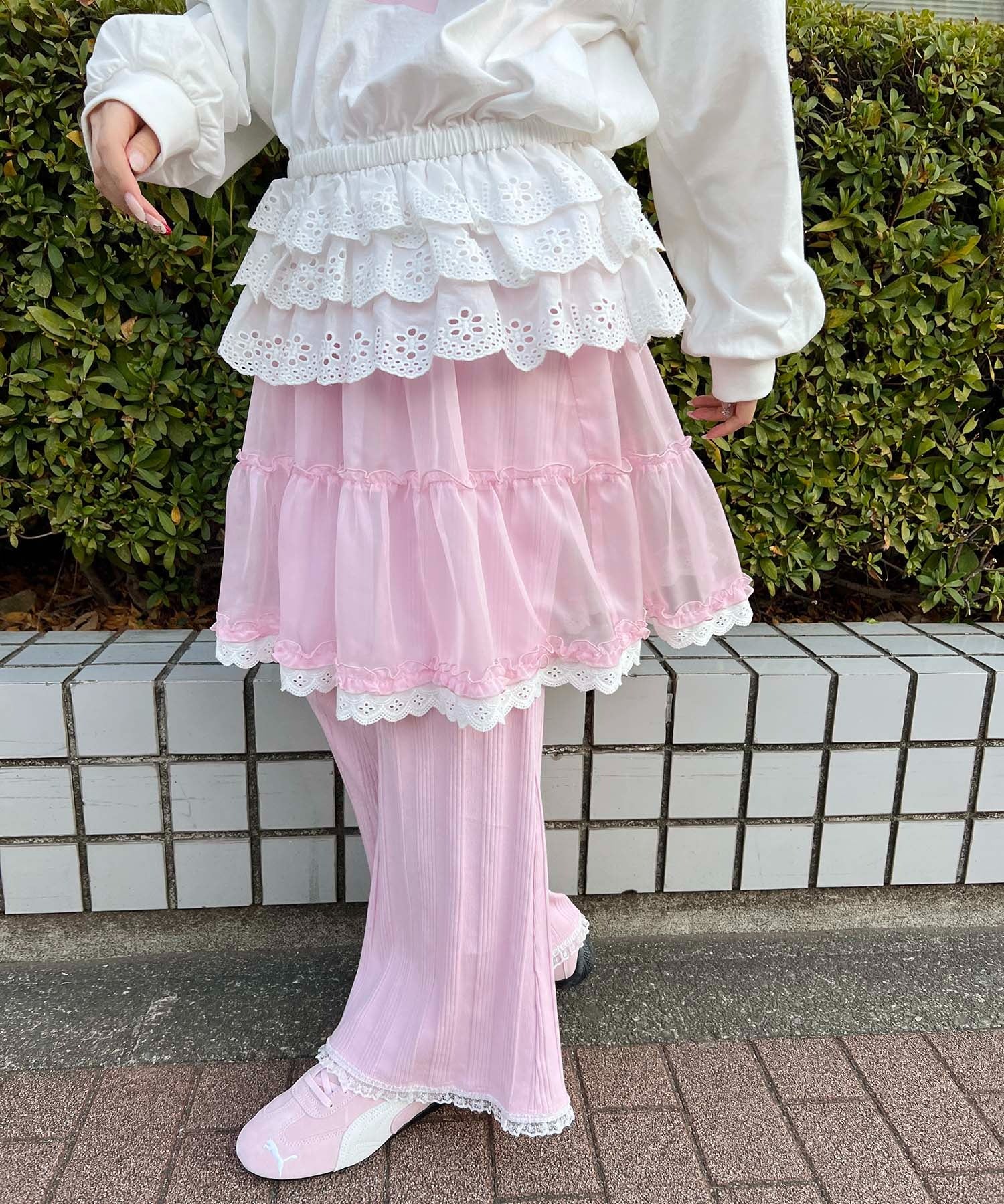 シアーレースミドルスカート - Image 14