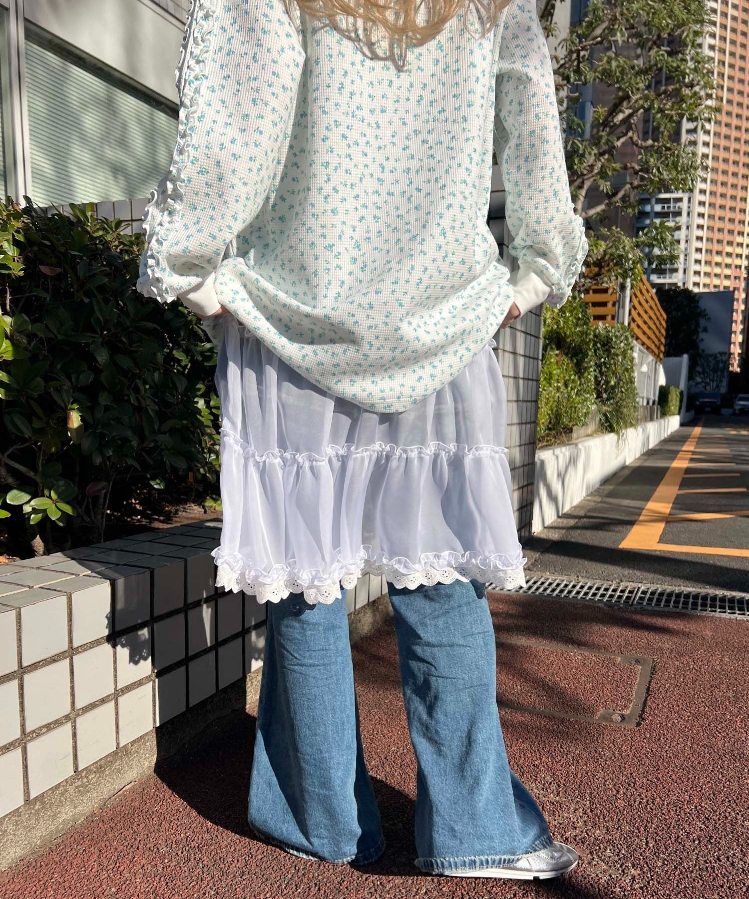 シアーレースミドルスカート - Image 21