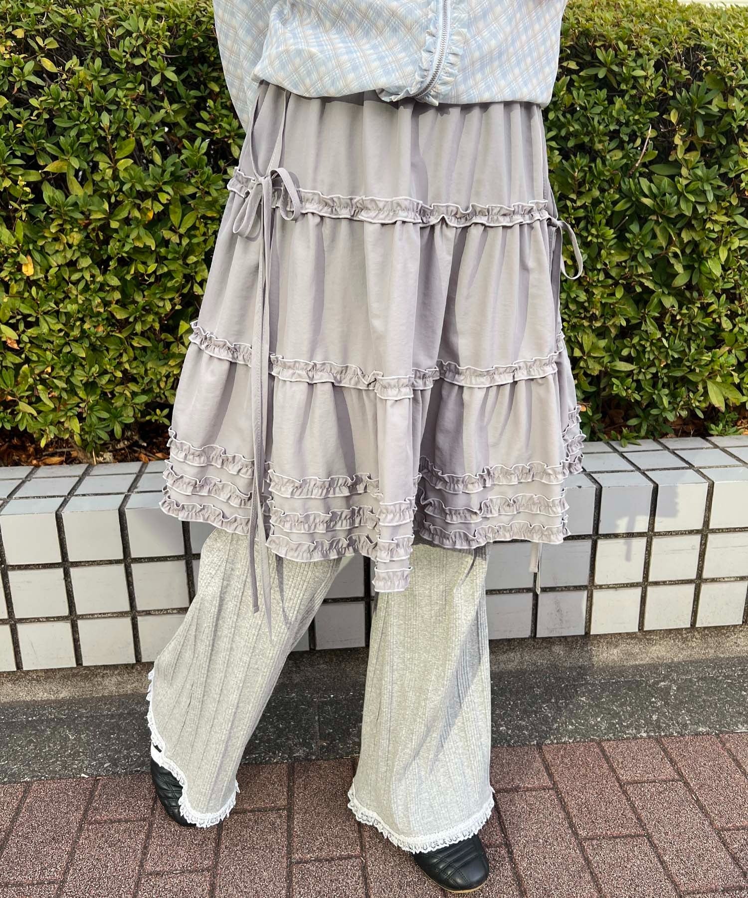 ボリュームフリルミドルスカート - Image 28