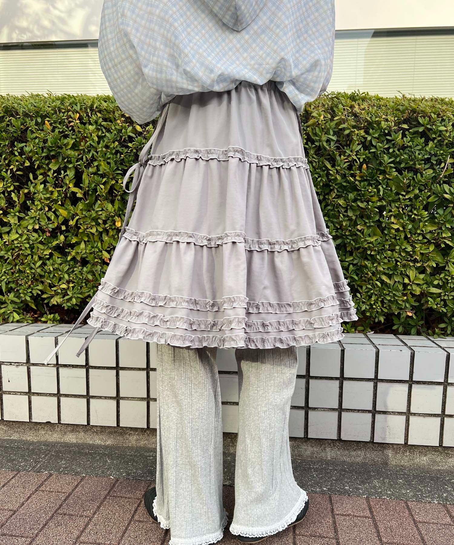 ボリュームフリルミドルスカート - Image 29