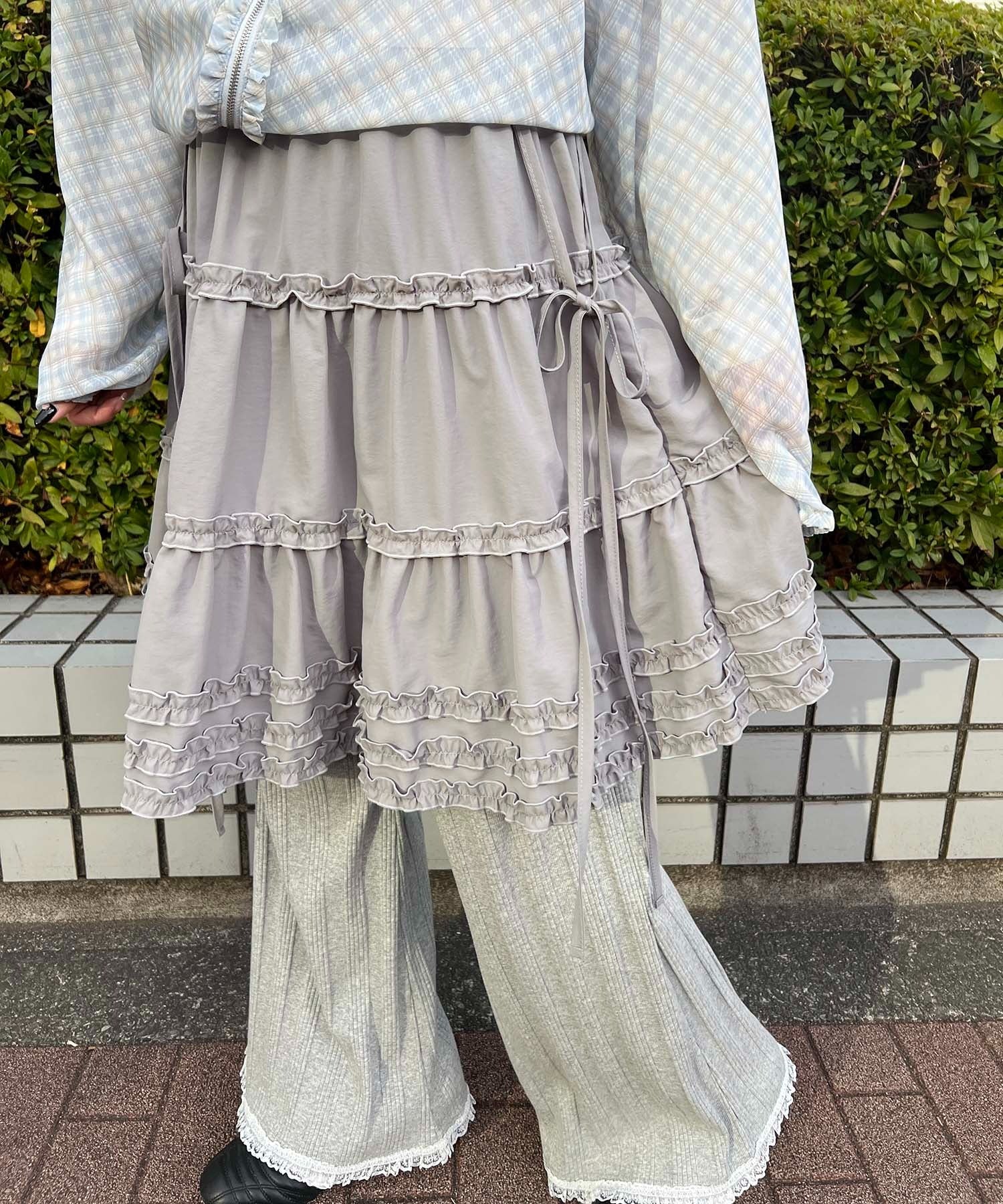 ボリュームフリルミドルスカート - Image 3