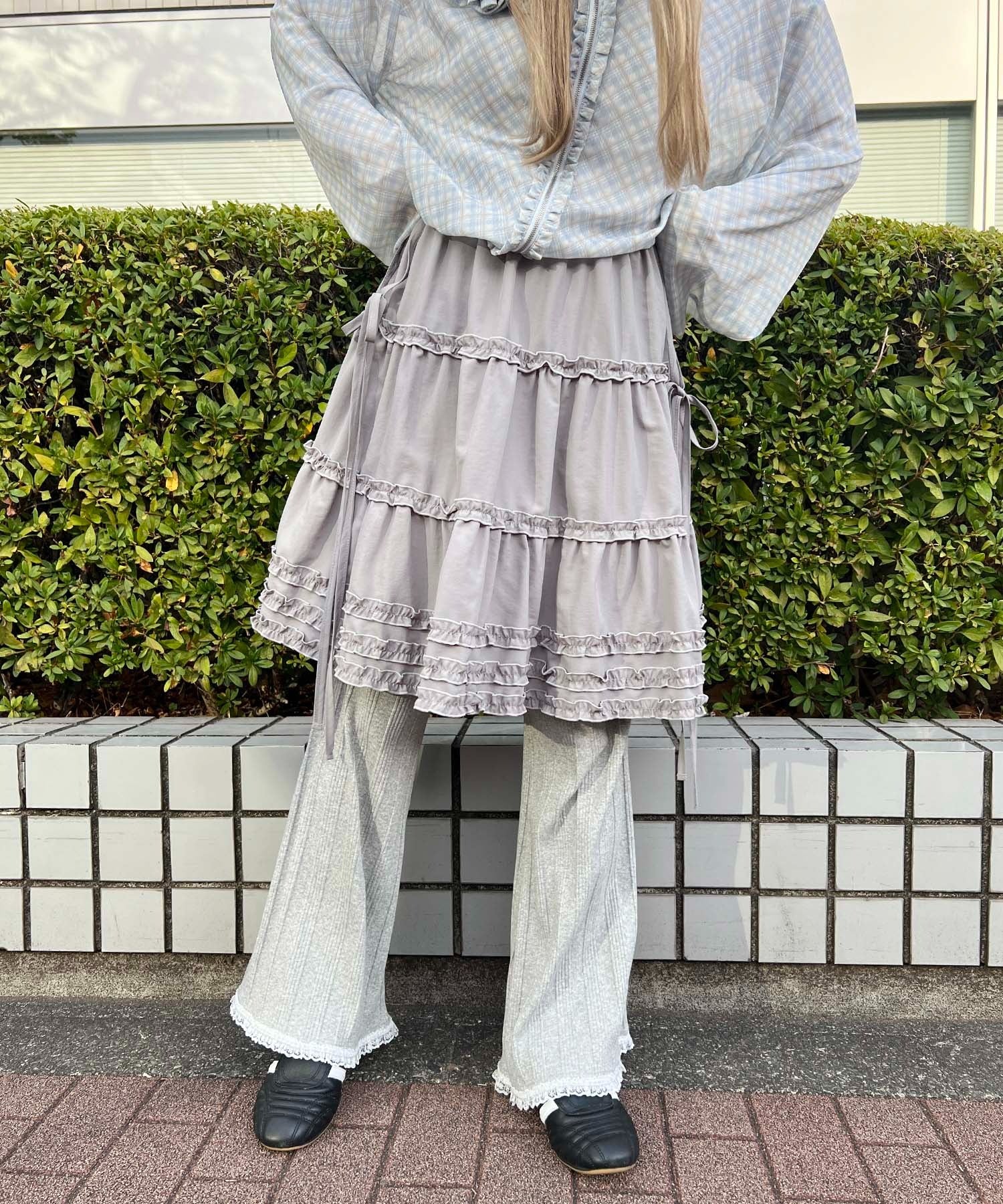 ボリュームフリルミドルスカート - Image 30