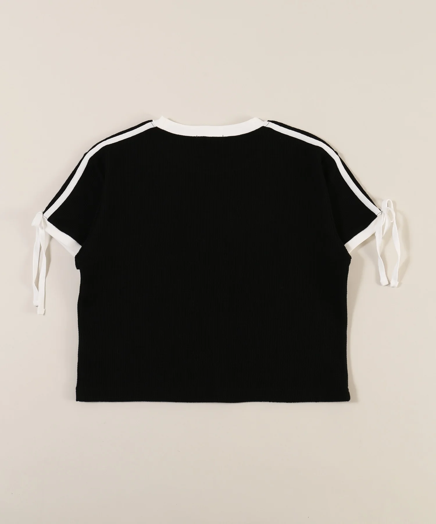 リボンポイント2ラインワッフルTシャツ - Image 37