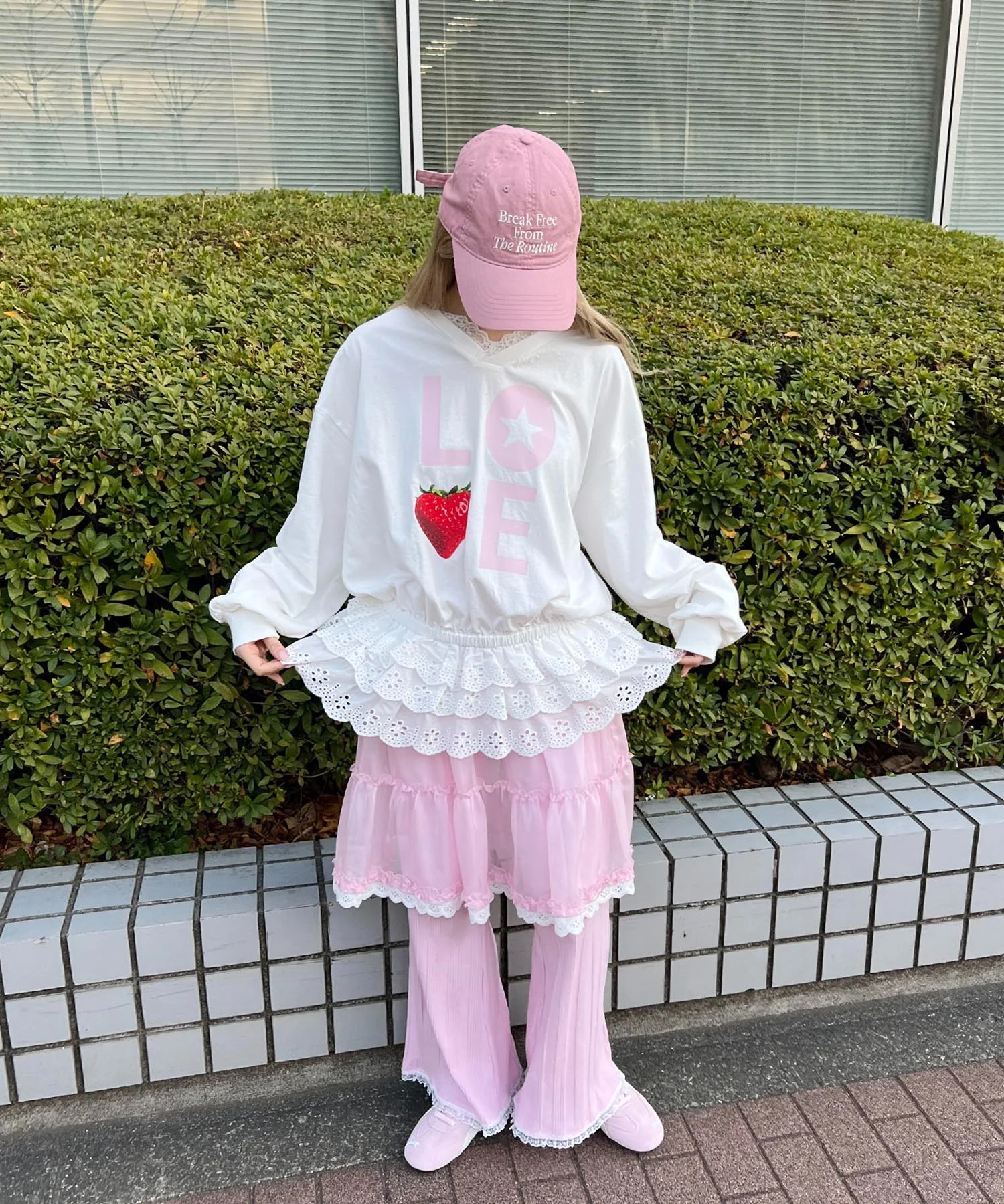 レースヘムワイドパンツ - Image 16