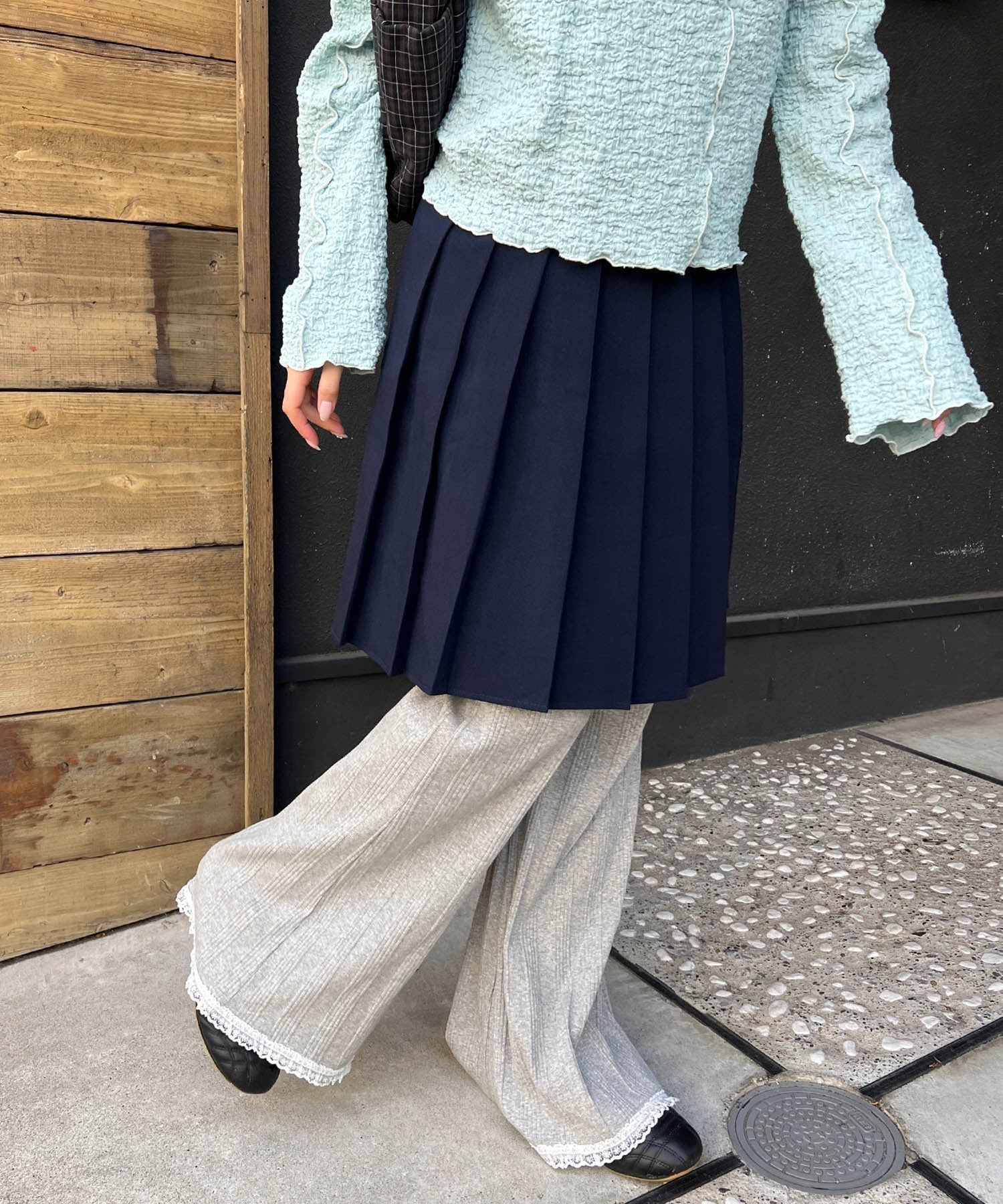 レースヘムワイドパンツ - Image 17