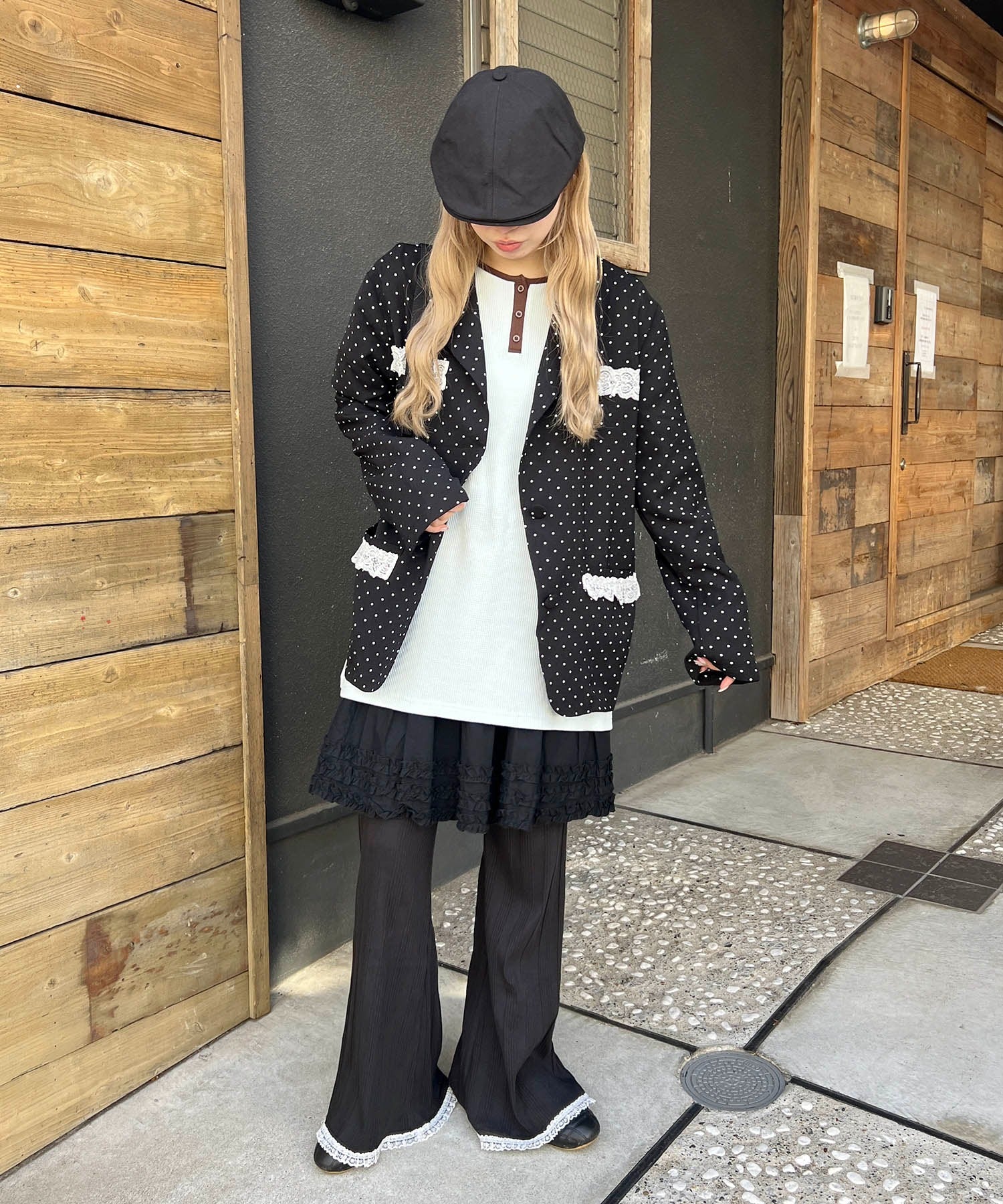 レースヘムワイドパンツ - Image 24