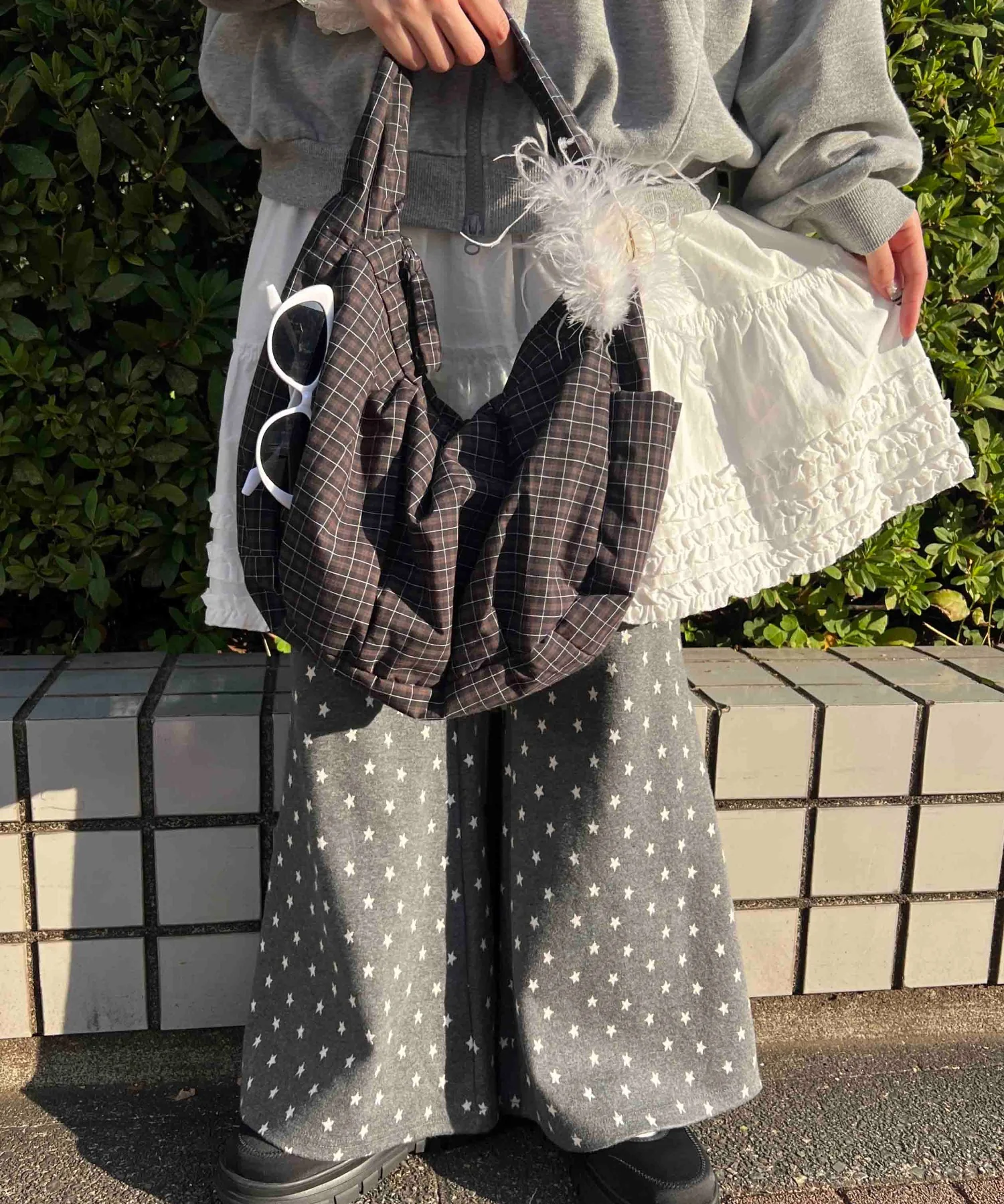 チェックパディングバッグ - Image 11
