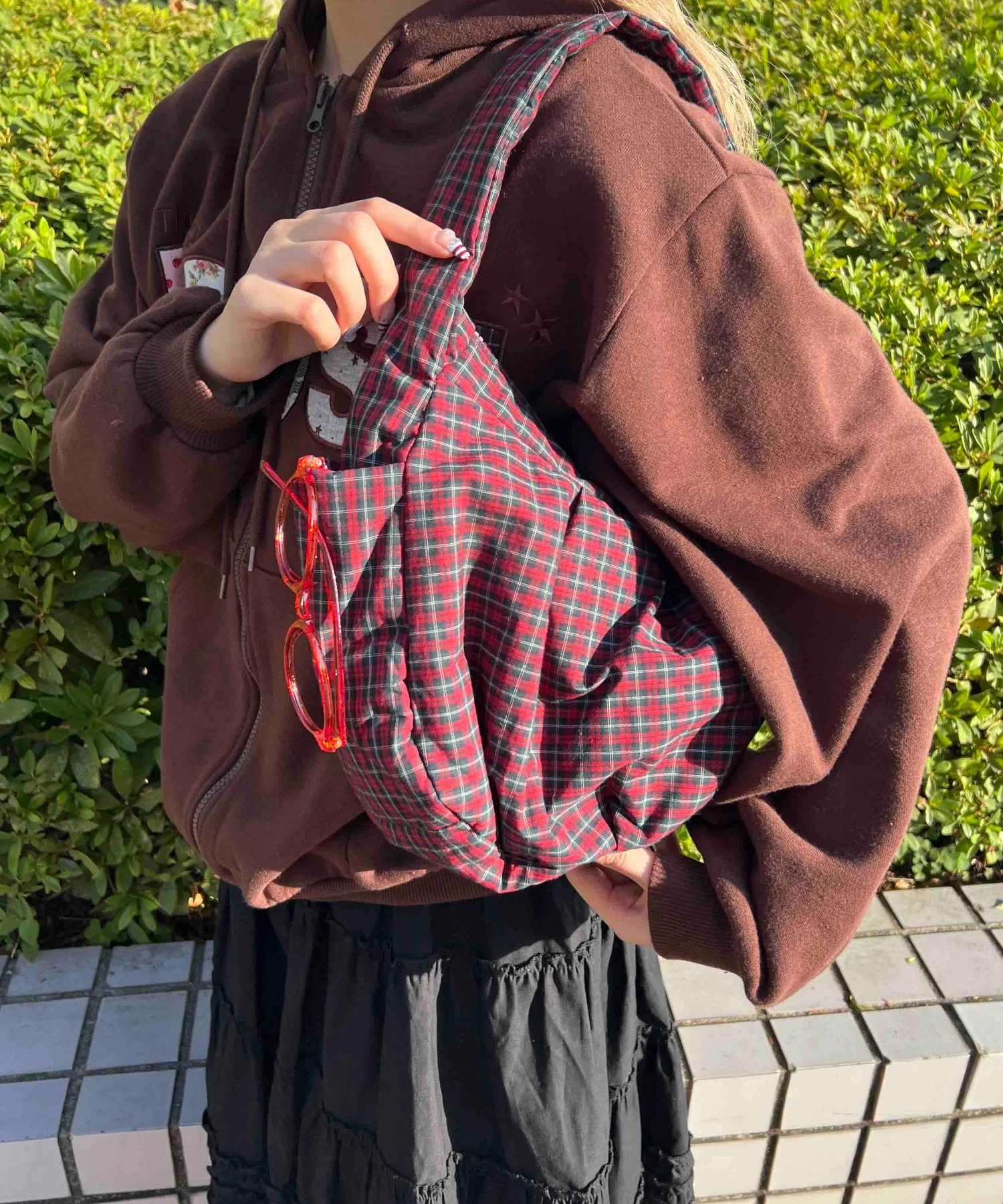 チェックパディングバッグ - Image 3