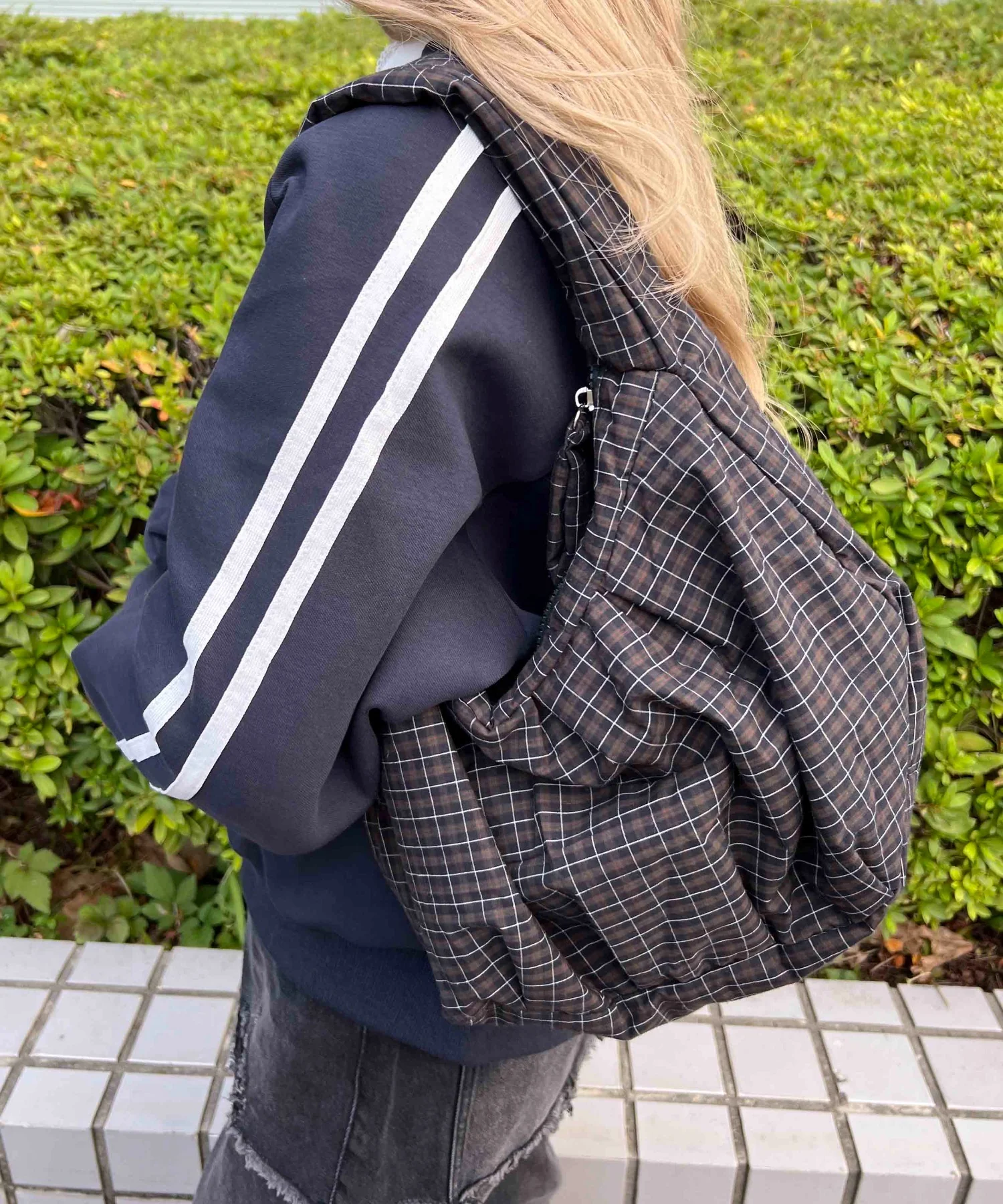 チェックパディングバッグ - Image 9